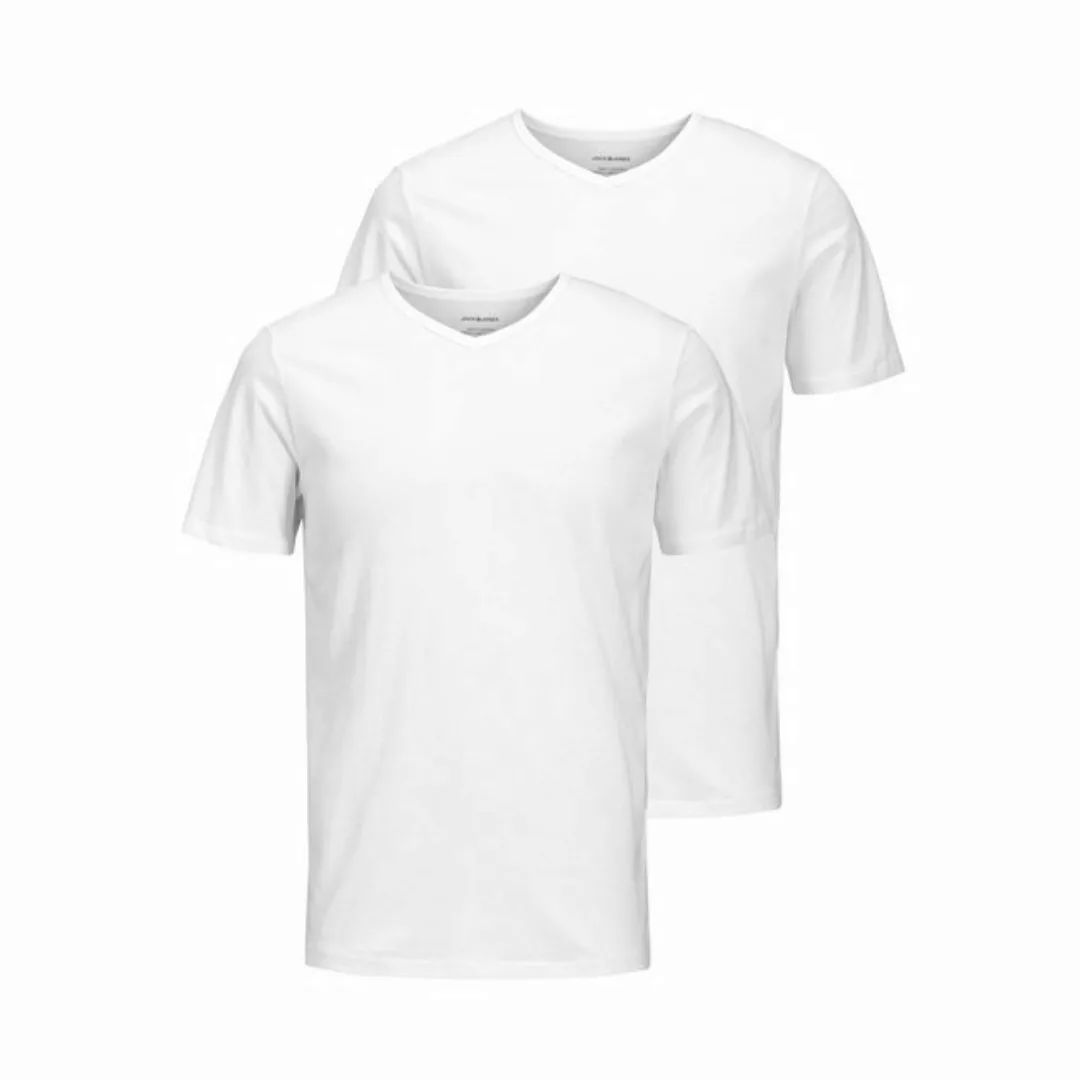 Jack & Jones Herren V-Neck T-Shirt JACBASIC 2er PACK - Regular Fit günstig online kaufen