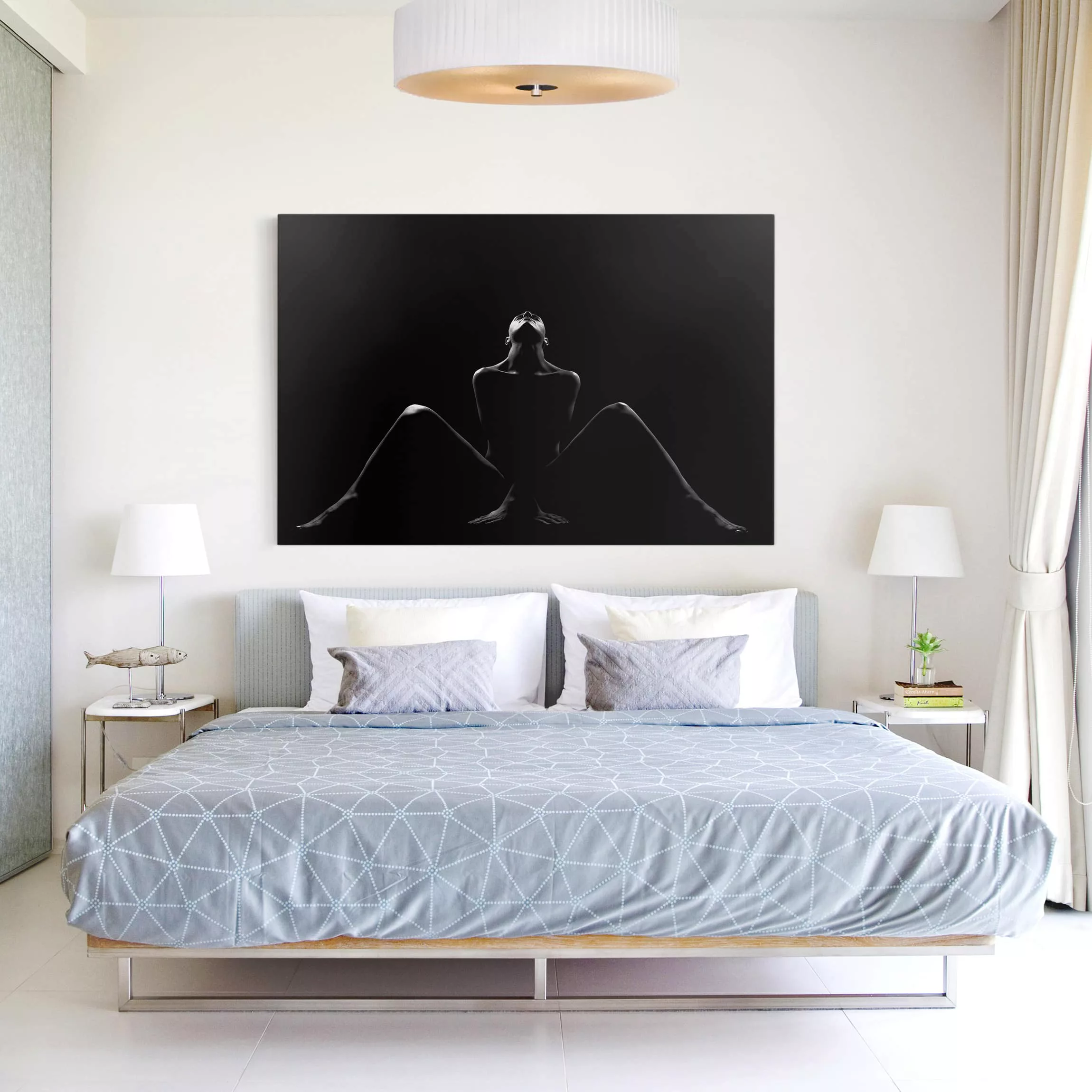 Leinwandbild Schwarz-Weiß - Querformat Alexa günstig online kaufen