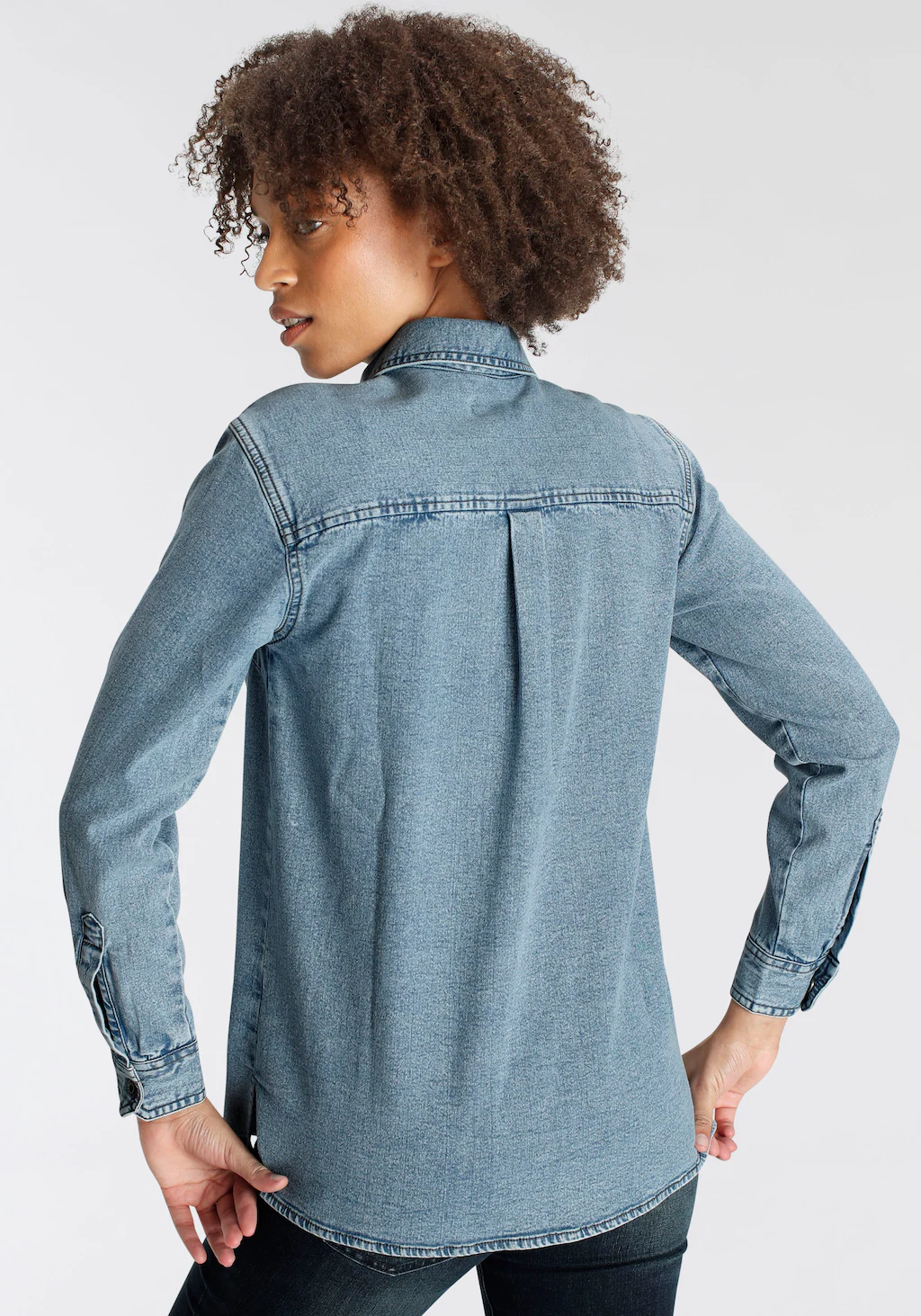 Arizona Jeansjacke "Shacket Denim - Hemdjacke", aus Baumwolle und Elasthan, günstig online kaufen