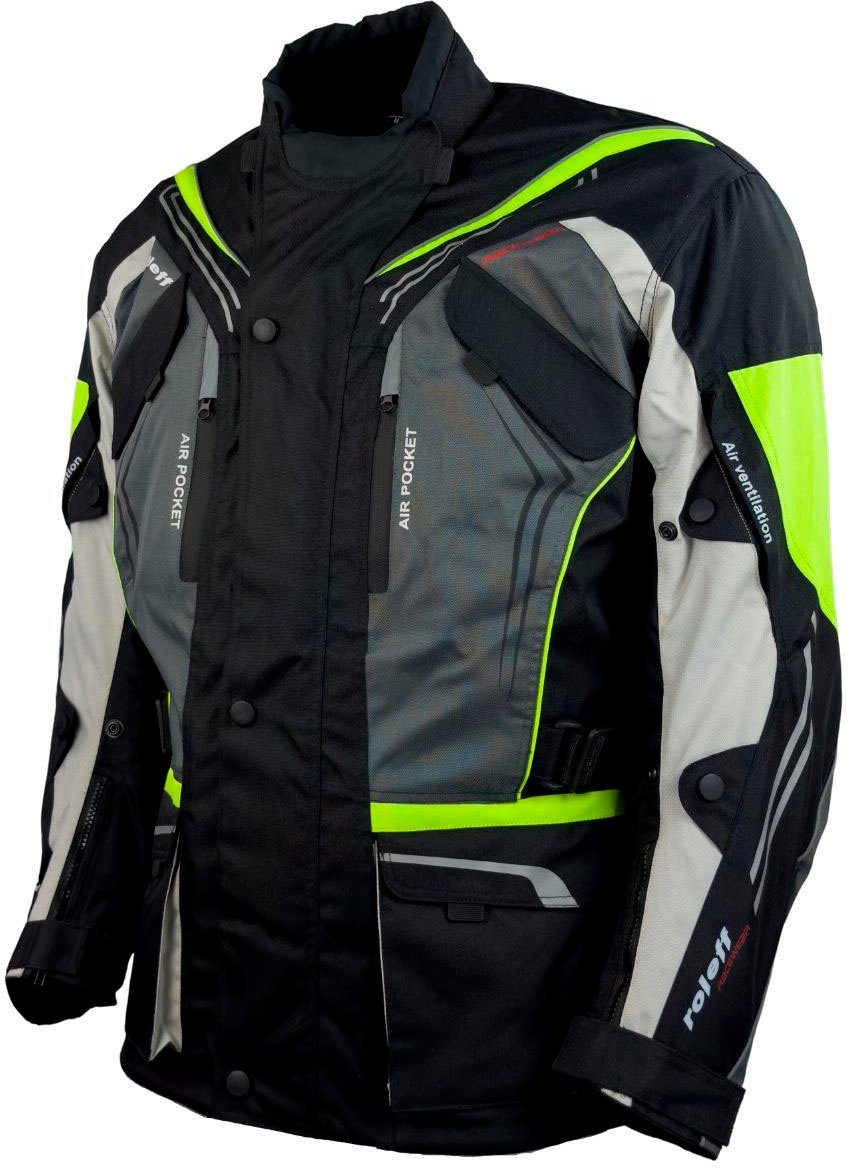 roleff Motorradjacke Turin mit Sicherheitsstreifen günstig online kaufen