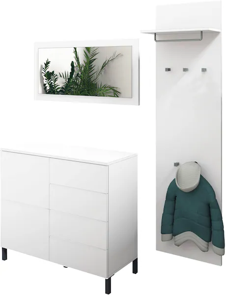borchardt Möbel Garderoben-Set, (3 St.), Drucköffner (Push-To-Open), höhenv günstig online kaufen