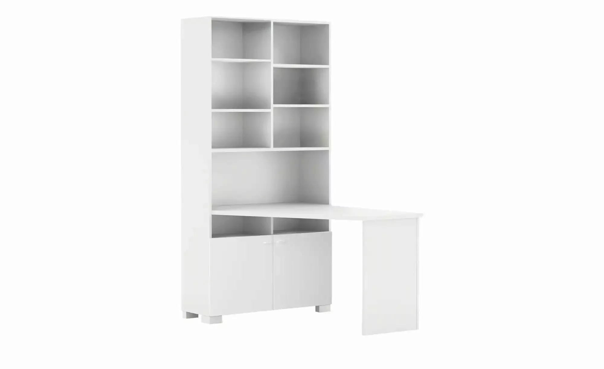 Schreibtischregal  Uni White ¦ weiß ¦ Maße (cm): B: 99,6 H: 200 Regale > St günstig online kaufen