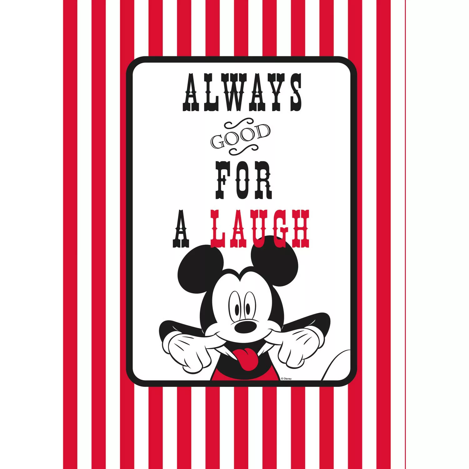 Komar Bild »Mickey Mouse Laugh«, Disney, (1 St.), Wandbild zur Dekoration i günstig online kaufen