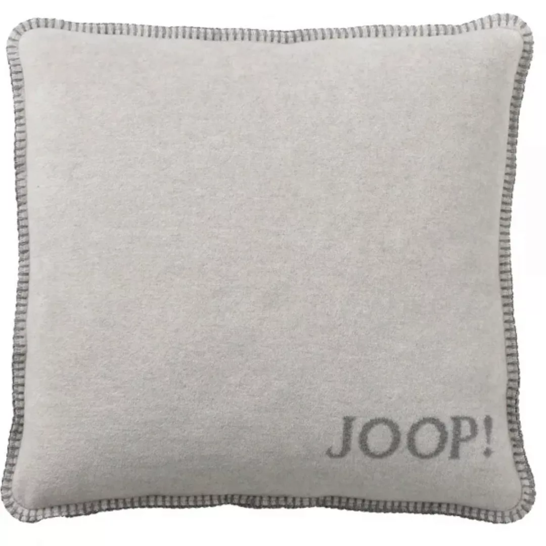 JOOP! Kissenhülle Uni-Doubleface - Größe: 50x50 cm - Farbe: Rauch-Graphit günstig online kaufen