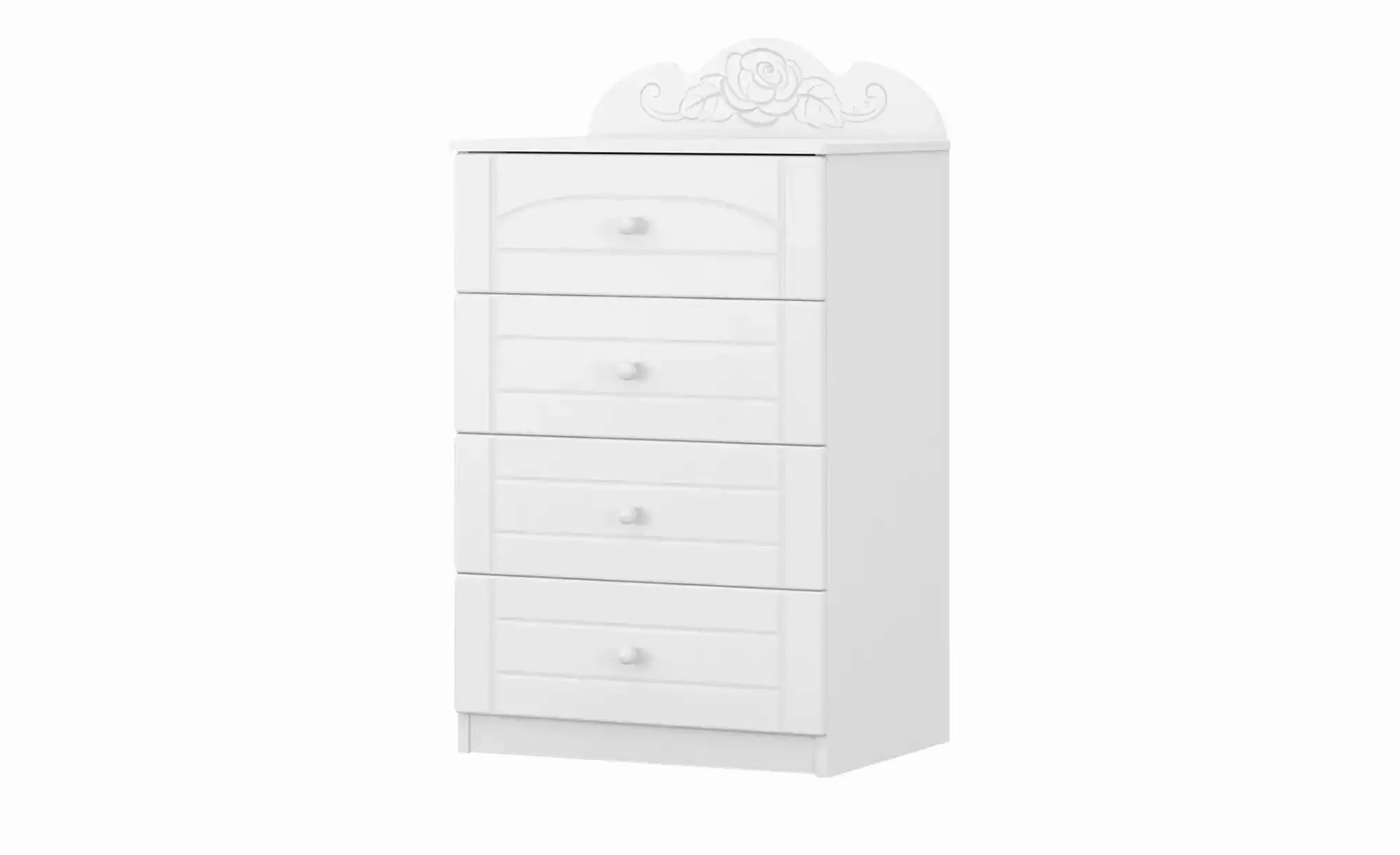 Kommode  Bianco Fiori ¦ weiß ¦ Maße (cm): B: 60 H: 89 Baby > Babymöbel > Wi günstig online kaufen