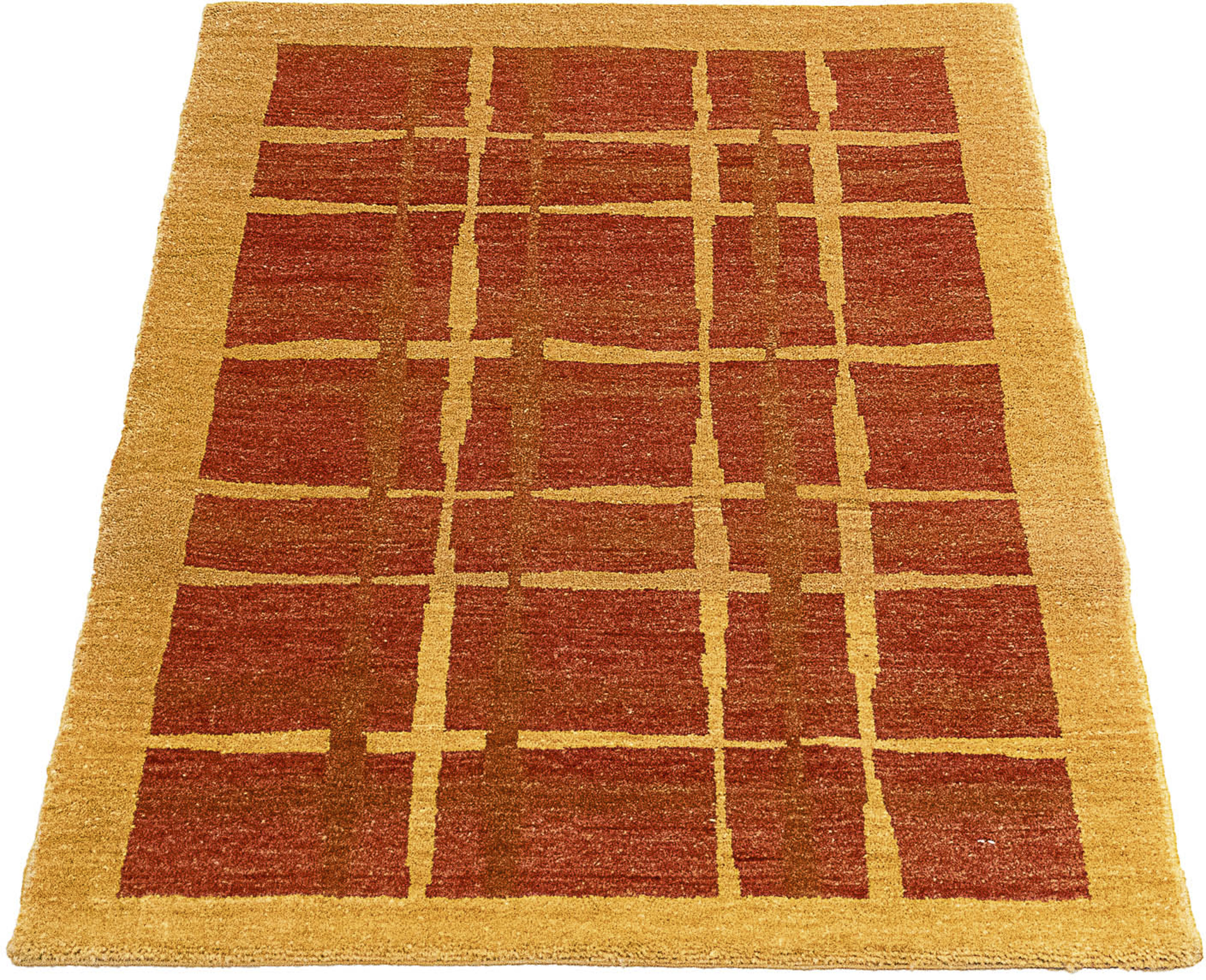 morgenland Orientteppich »Ziegler - 89 x 64 cm - gold«, rechteckig, Wohnzim günstig online kaufen