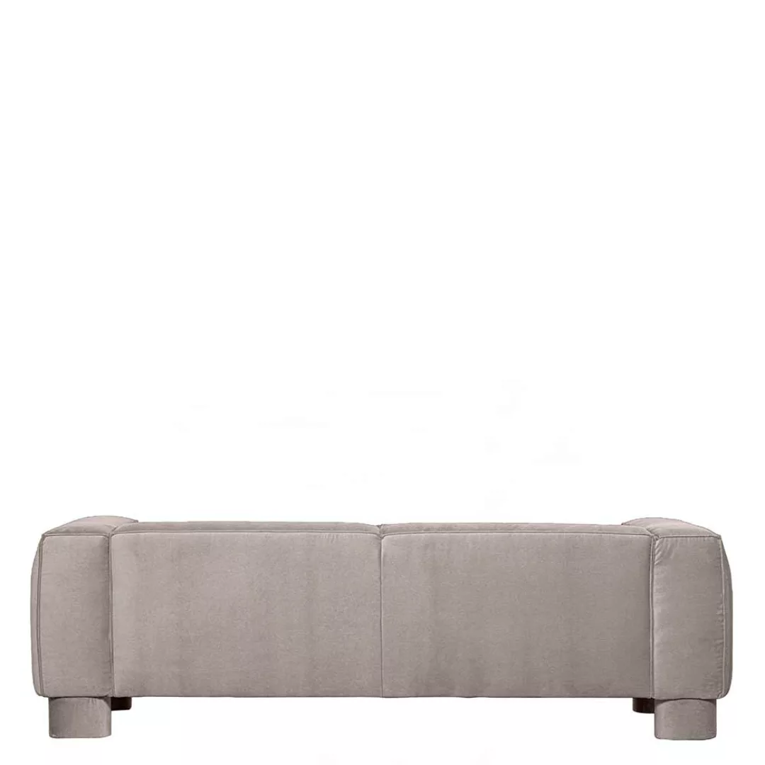 Sitzsofa Beige Samt in modernem Design 240 cm breit - 97 cm tief günstig online kaufen