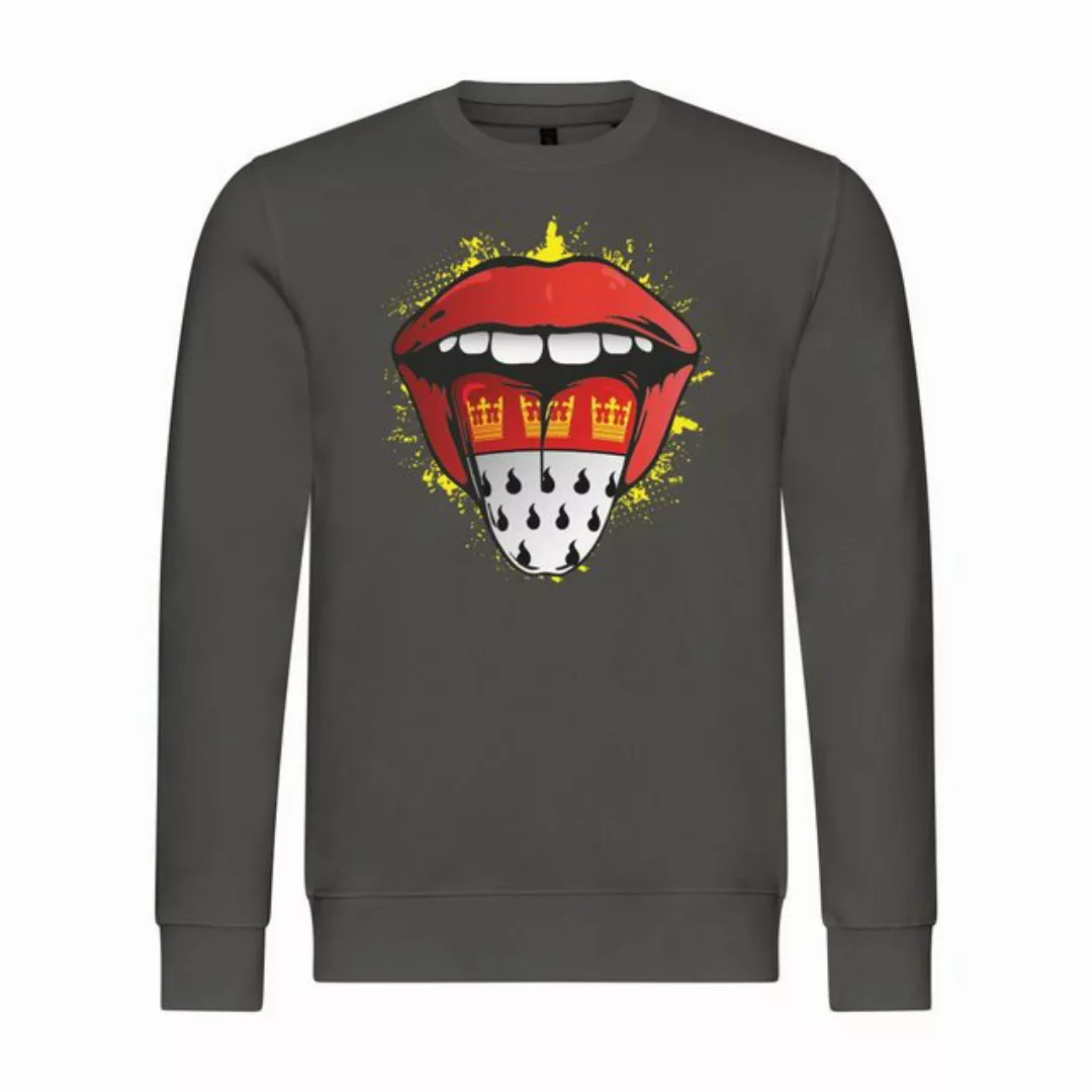 deinshirt Rundhalspullover Herren Pullover Köln Zunge Mit Print Motiv, Graf günstig online kaufen