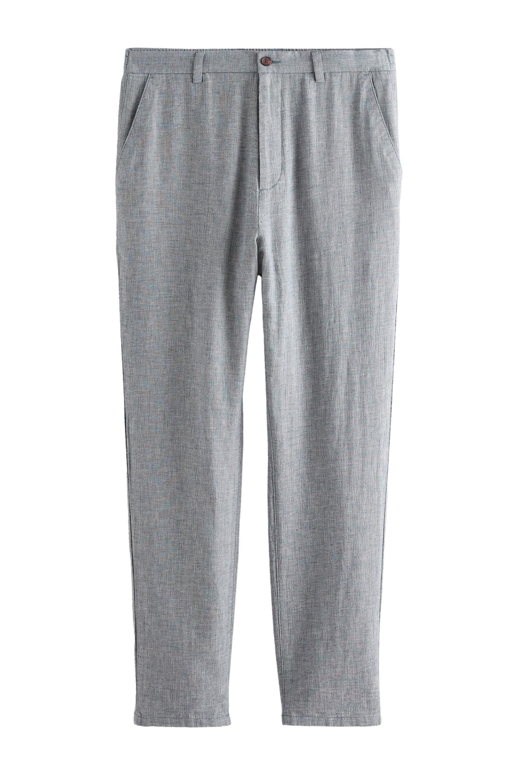 Next Dehnbund-Hose Strukturierte Hose aus Leinengemisch günstig online kaufen