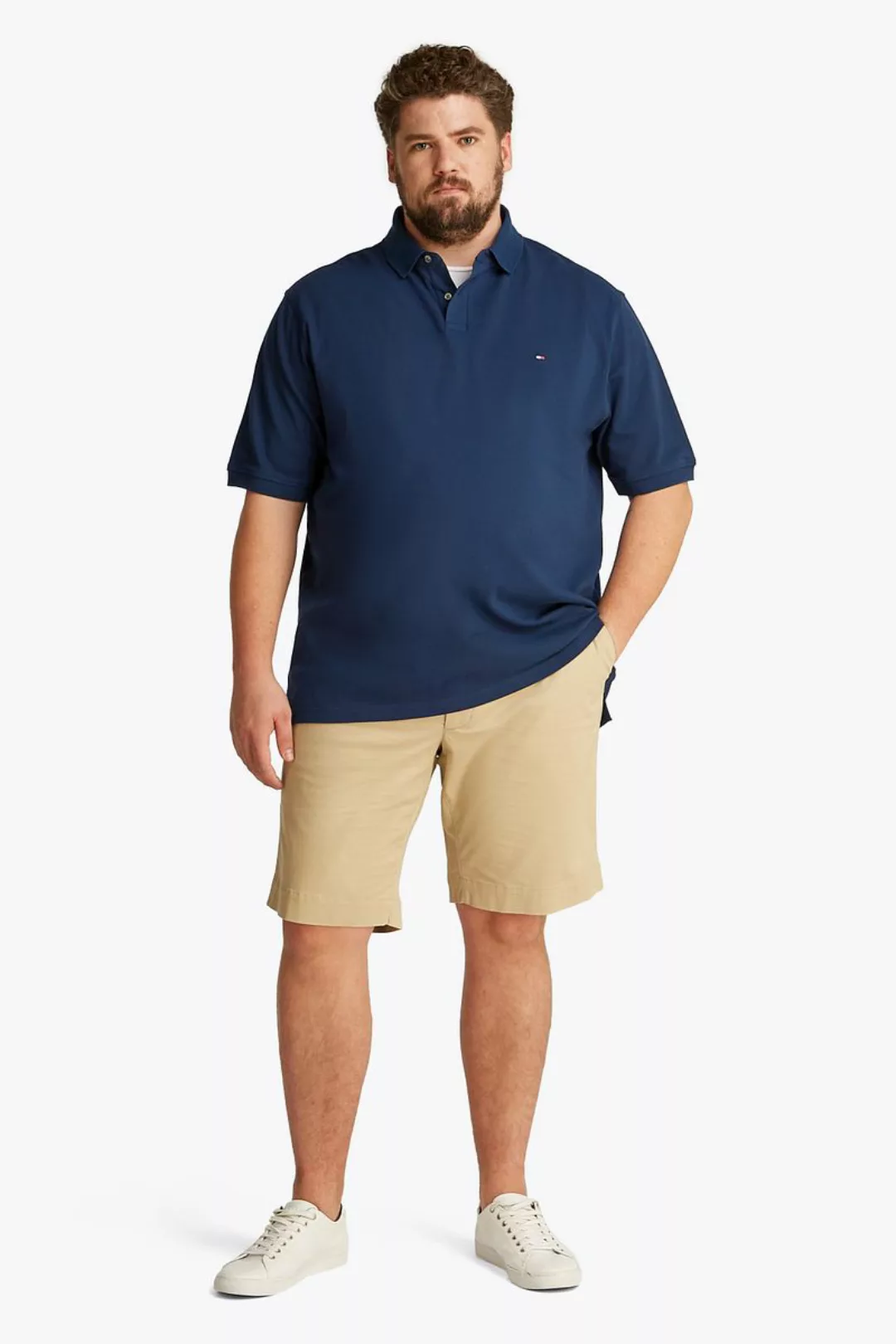 Tommy Hilfiger Big & Tall Poloshirt Navy - Größe 3XL günstig online kaufen