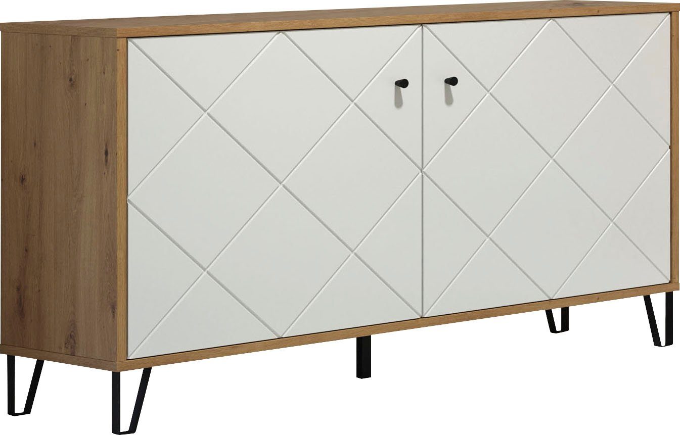 Places of Style Sideboard "Tarragona", Sideboard mit 2 Türen & Soft-Close - günstig online kaufen