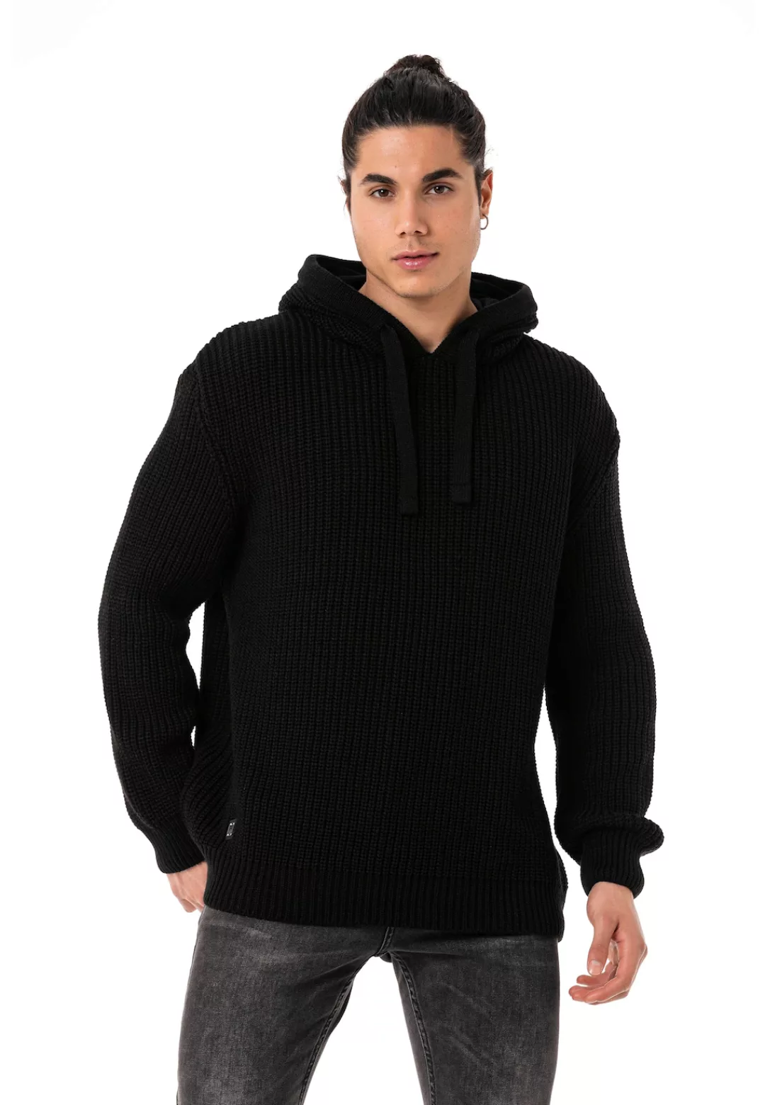 RedBridge Kapuzensweatshirt "Long Beach", locker geschnittener Strickpulli günstig online kaufen