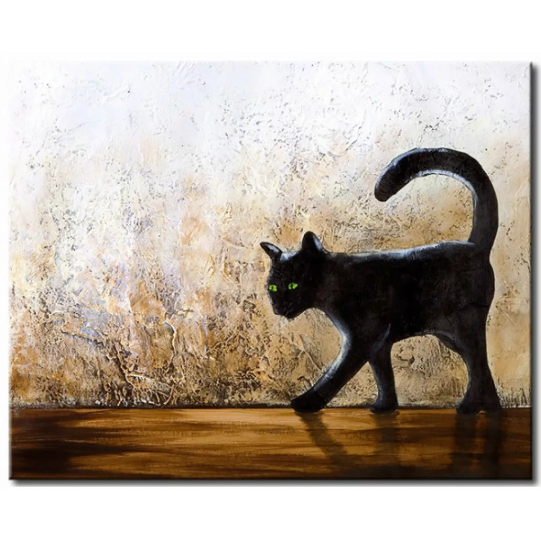 Wandbild Katze mit grünen Augen XXL günstig online kaufen