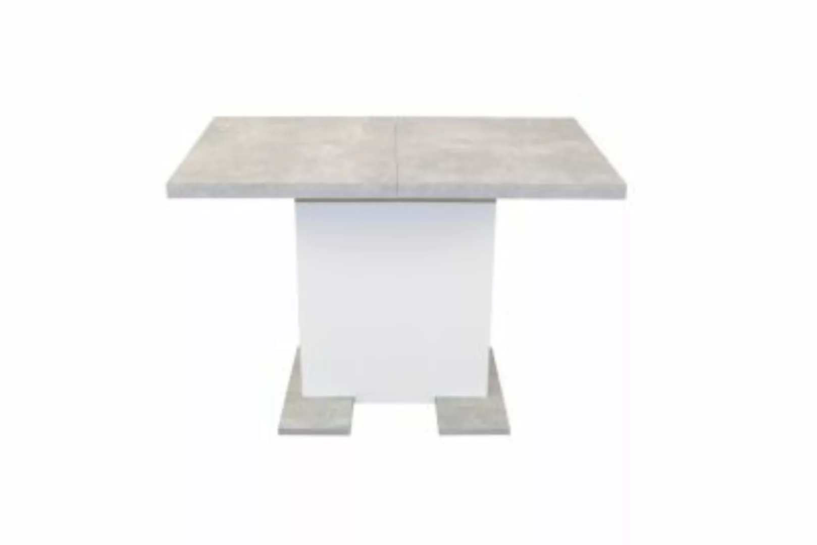 Säulentisch 110 - 150 cm Sandra grau günstig online kaufen
