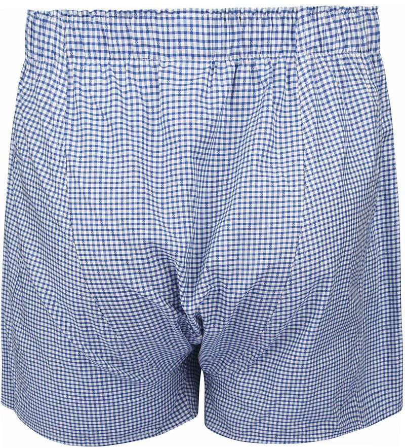 Steppin' Out Boxershort Dobby Kariert Blau - Größe XL günstig online kaufen