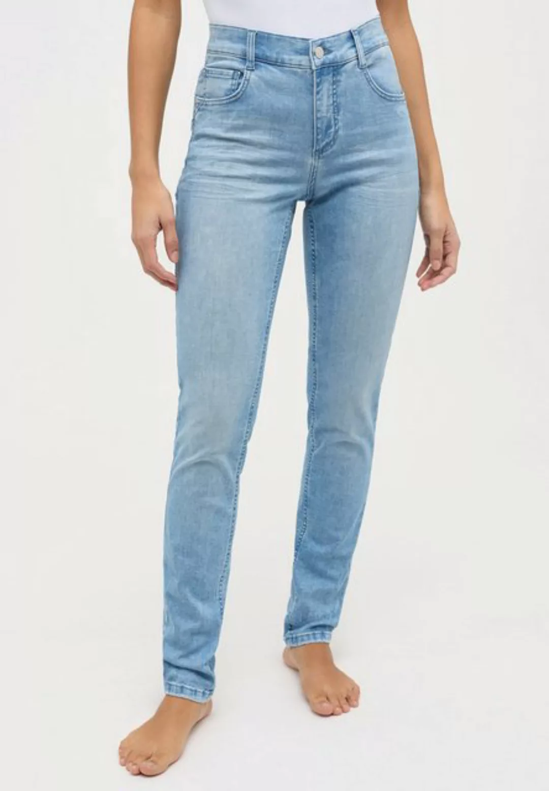 ANGELS Slim-fit-Jeans Jeans Skinny Push Up mit Label-Applikationen günstig online kaufen