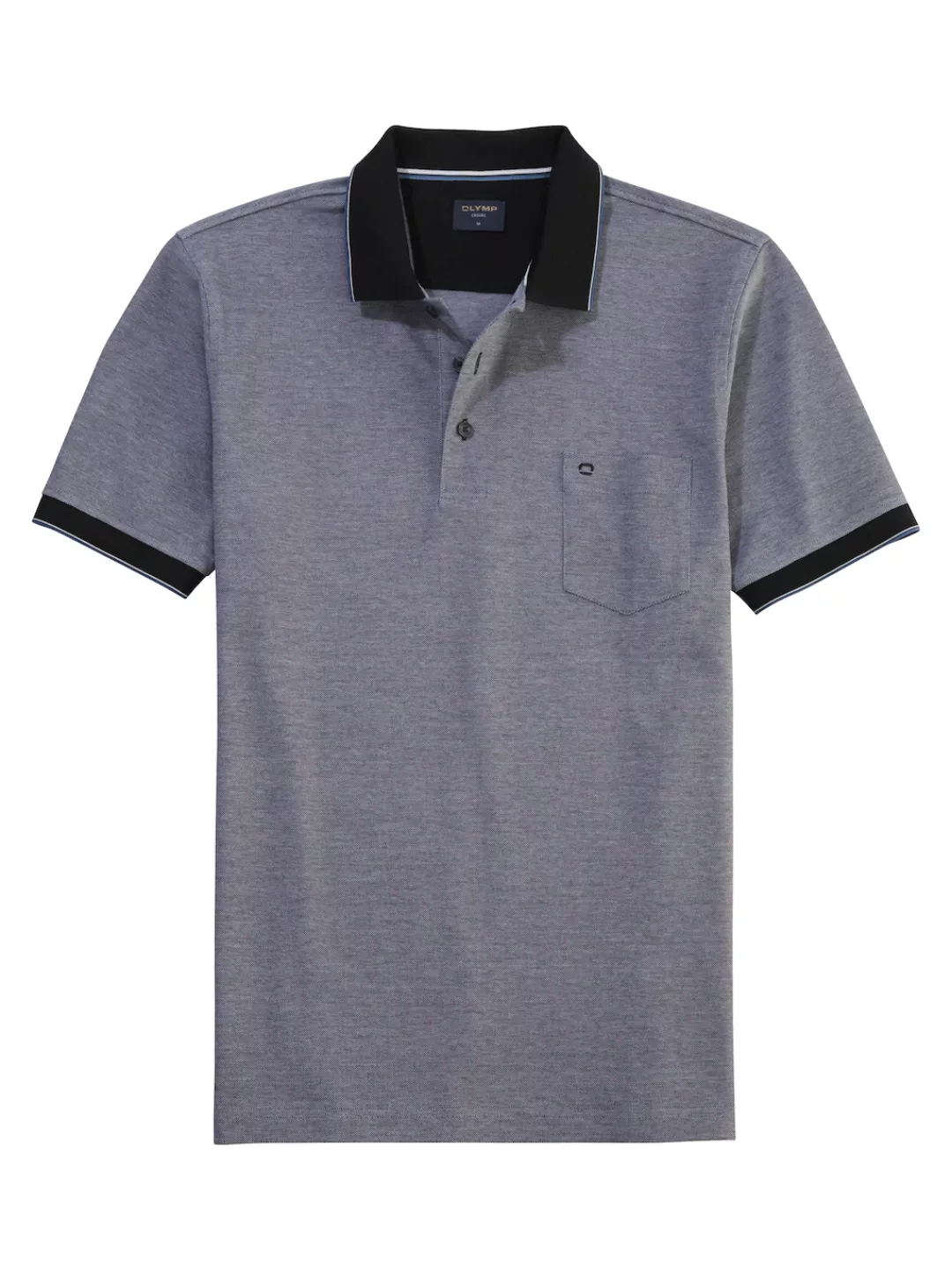 OLYMP Poloshirt Casual Two-Tone Piqué, Seitenschlitzen im Saum günstig online kaufen