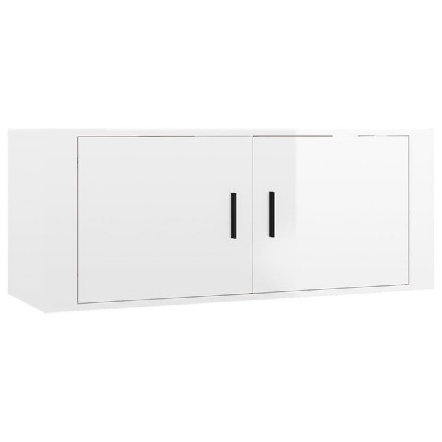 Vidaxl Tv-wandschrank Hochglanz-weiß 100x34,5x40 Cm günstig online kaufen