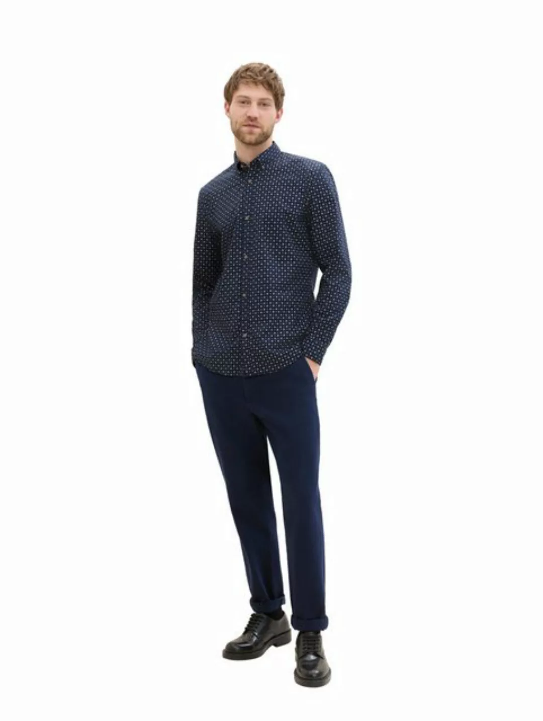 Tom Tailor Denim Herren Hemd FITTED PRINTED - Slim Fit günstig online kaufen