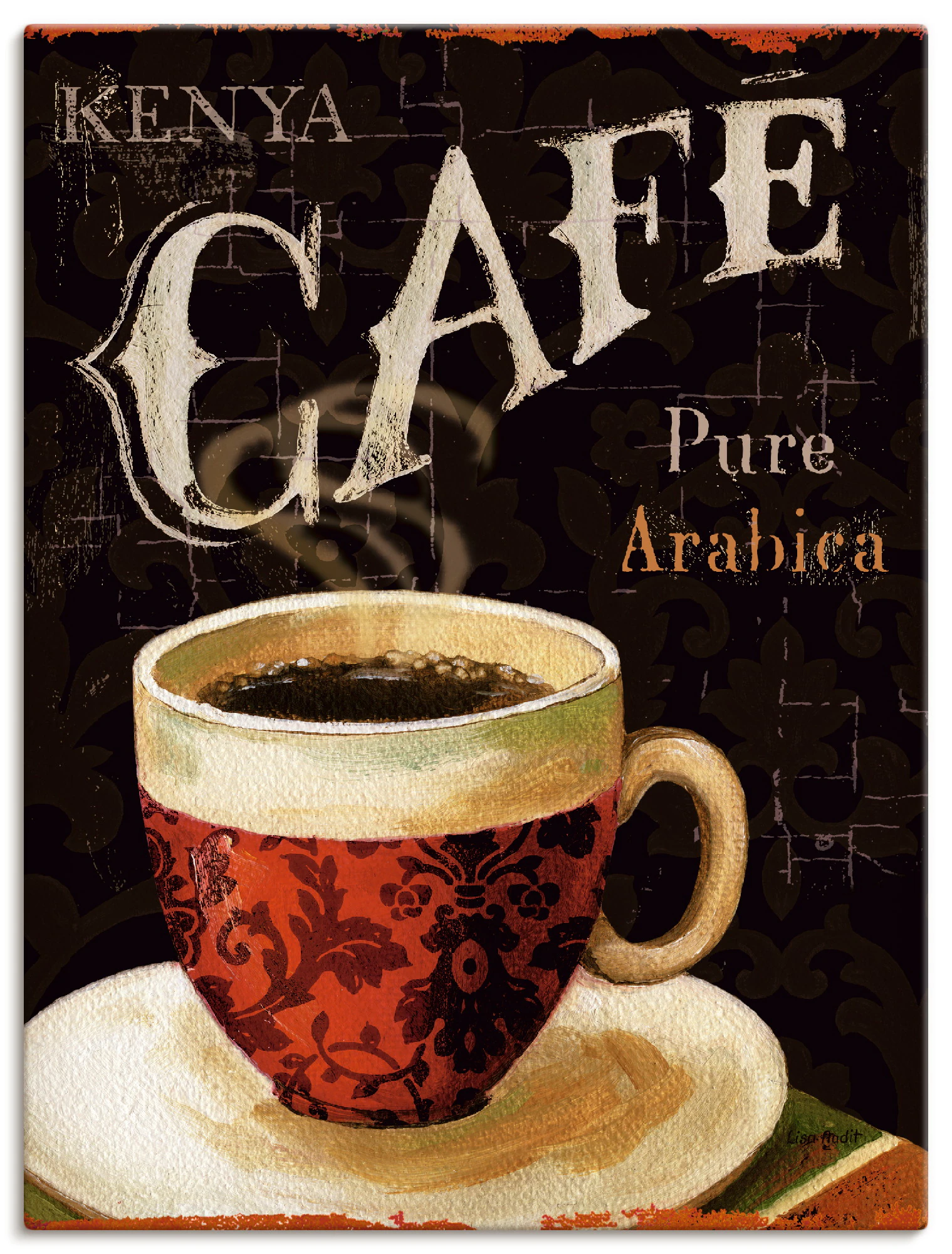 Artland Wandbild "Heutiger Kaffee I", Getränke, (1 St.), als Leinwandbild, günstig online kaufen