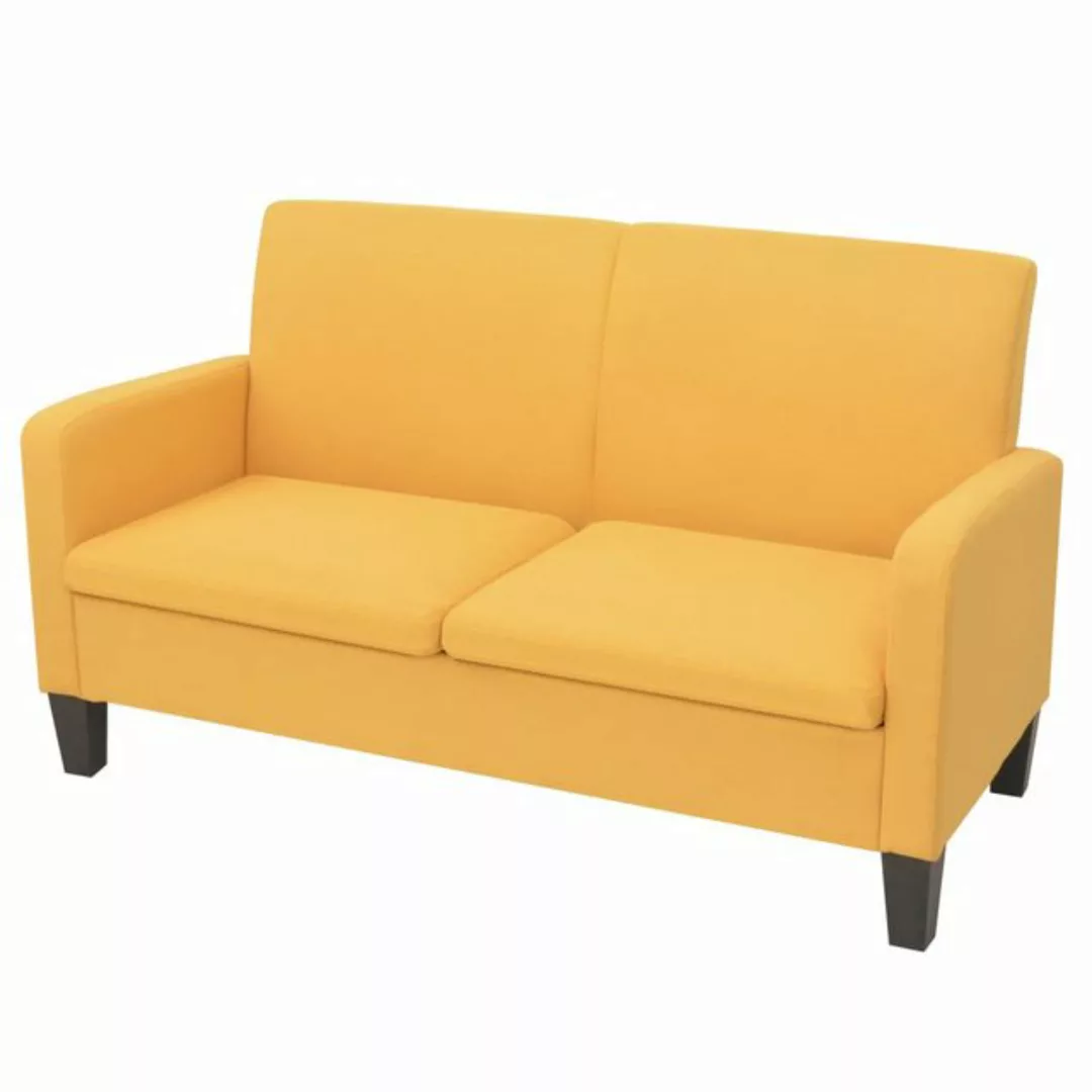 2-sitzersofa 135 X 65 X76 Cm Gelb günstig online kaufen