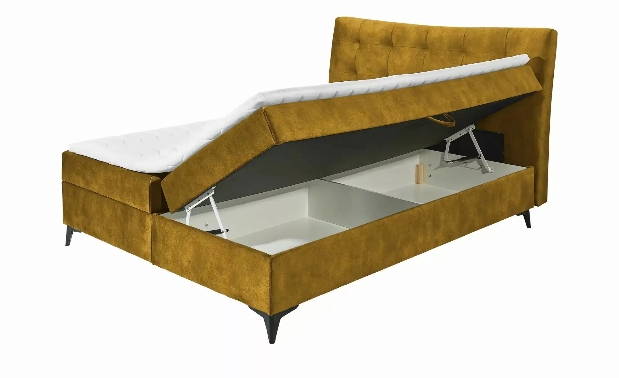 Polsterbett  Melrose ¦ gold ¦ Maße (cm): B: 182 H: 109 Betten > Polsterbett günstig online kaufen