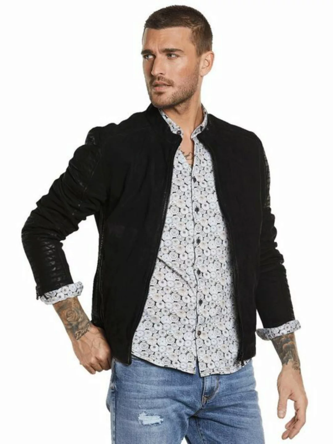 emilio adani Lederjacke Lederjacke mit Steppung günstig online kaufen