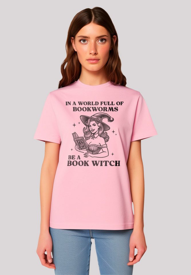 F4NT4STIC T-Shirt Halloween Witch be a book witch Premium Qualität, Hallowe günstig online kaufen