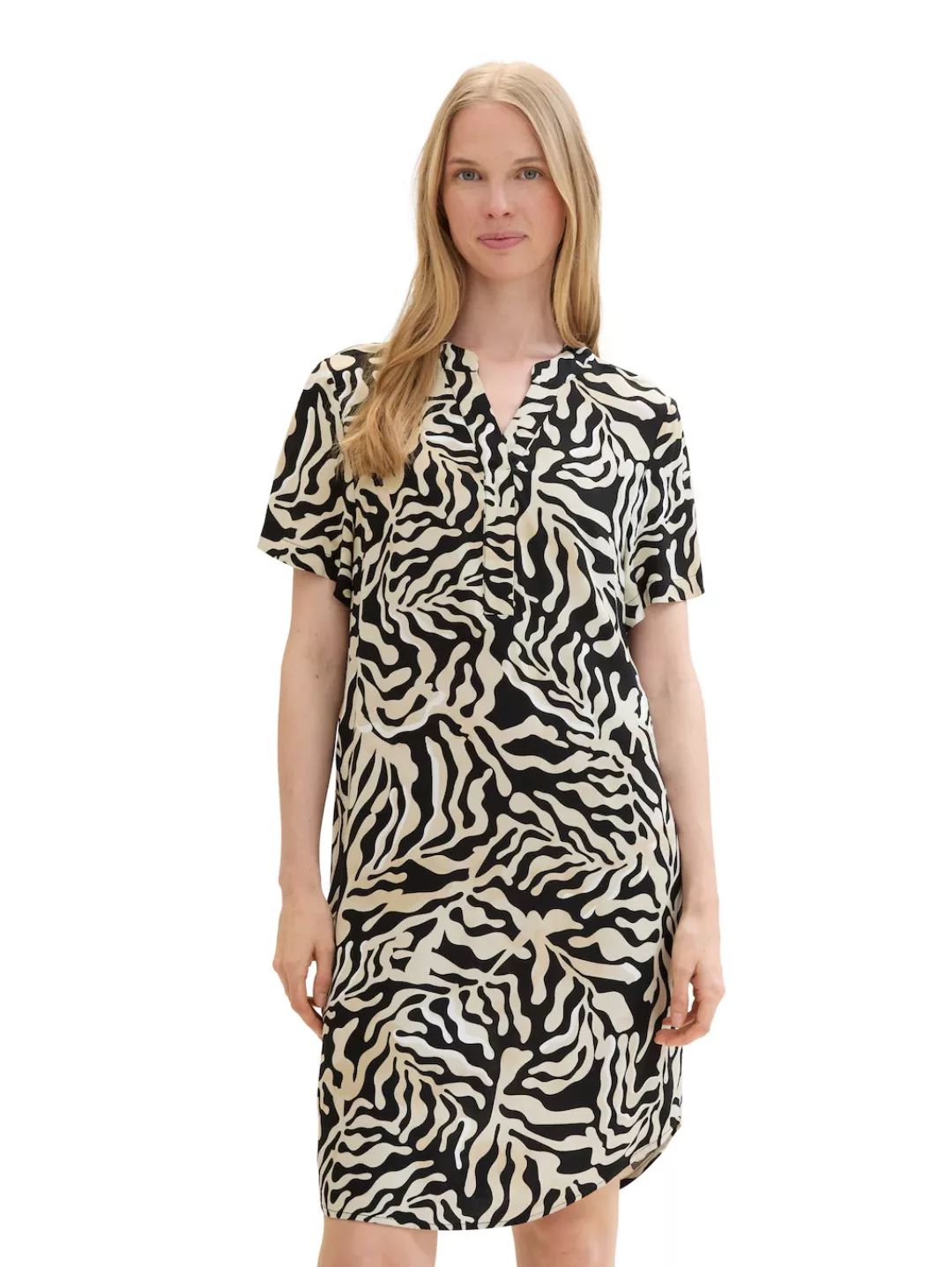 TOM TAILOR Sommerkleid, mit All-Over Print günstig online kaufen