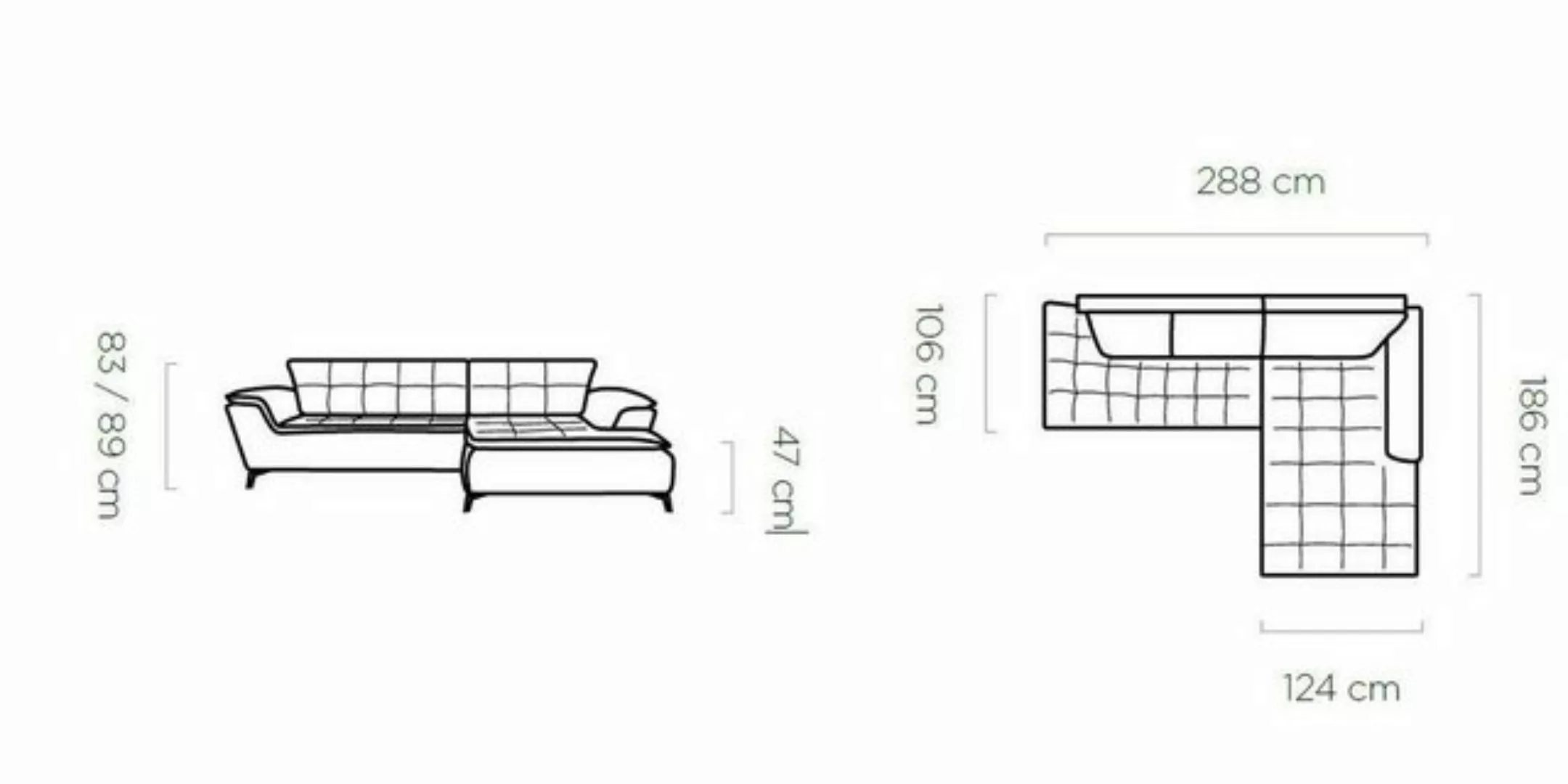 JVmoebel Ecksofa, Stoff Moderne Luxus Ecksofa L-Form Möbel Wohnzimmer Polst günstig online kaufen