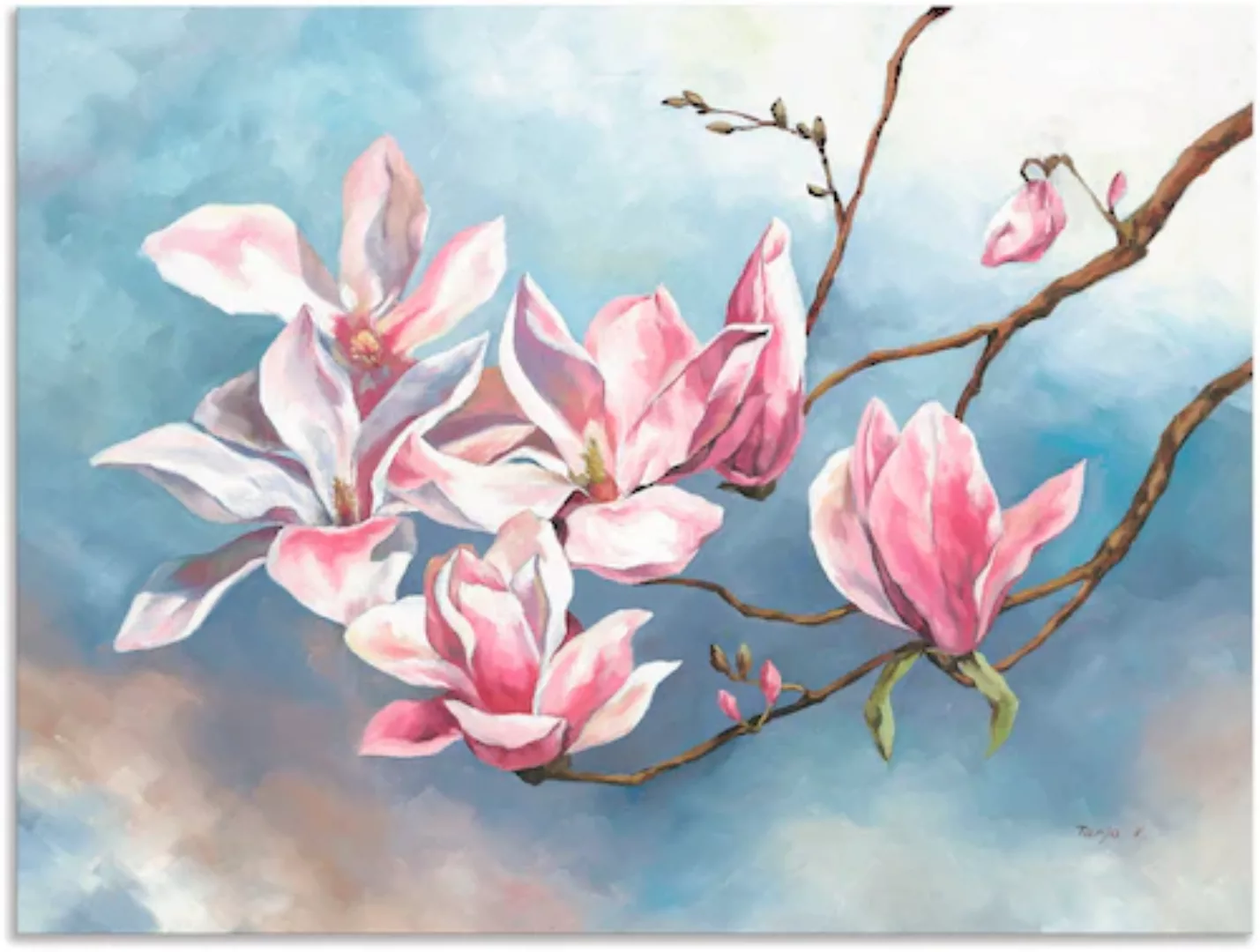 Artland Wandbild »Magnolienzweig«, Blumen, (1 St.), als Alubild, Outdoorbil günstig online kaufen