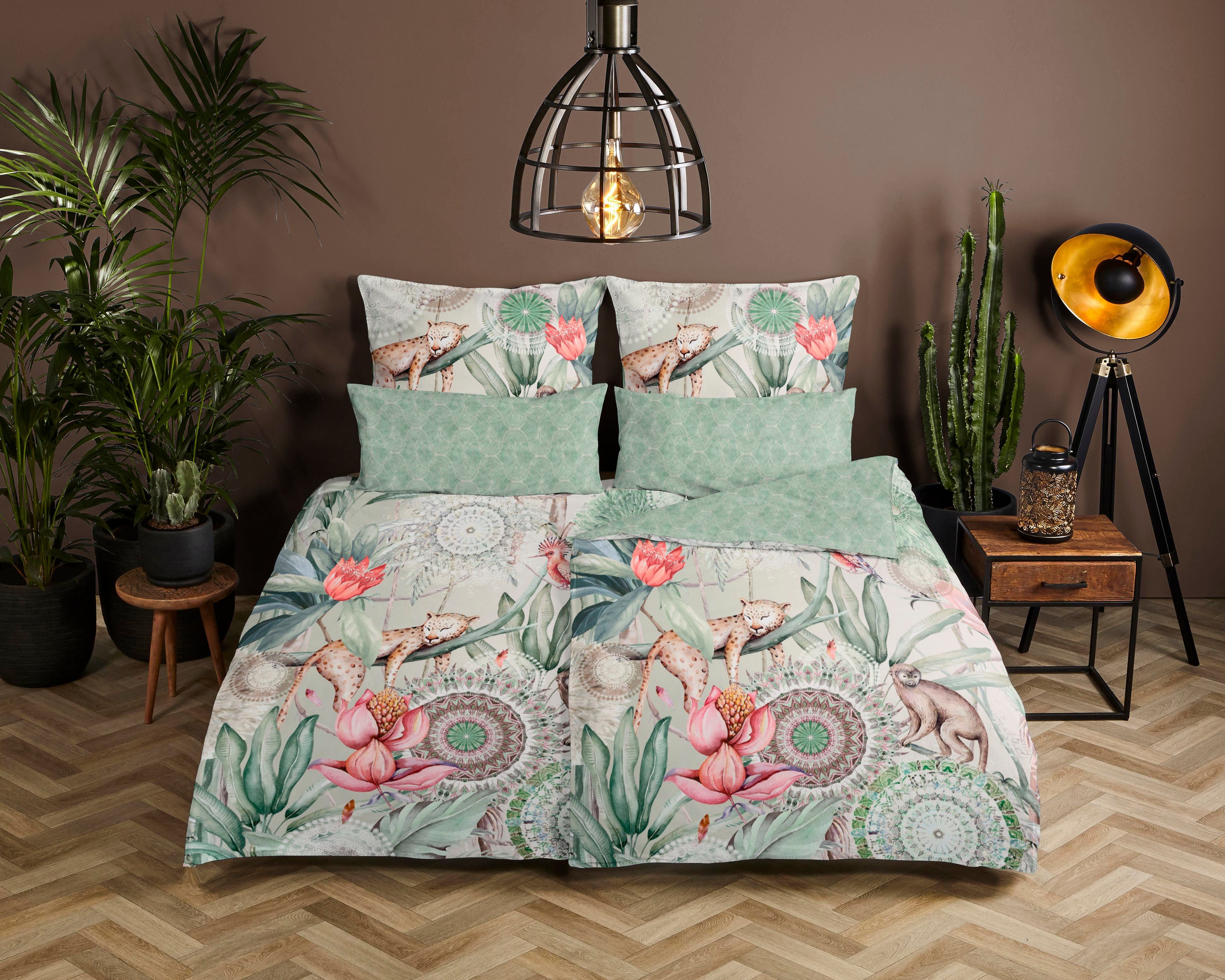 hip Wendebettwäsche »Wayan«, Mako-Satin, 135x200, Reißverschluss, Wende, Ma günstig online kaufen
