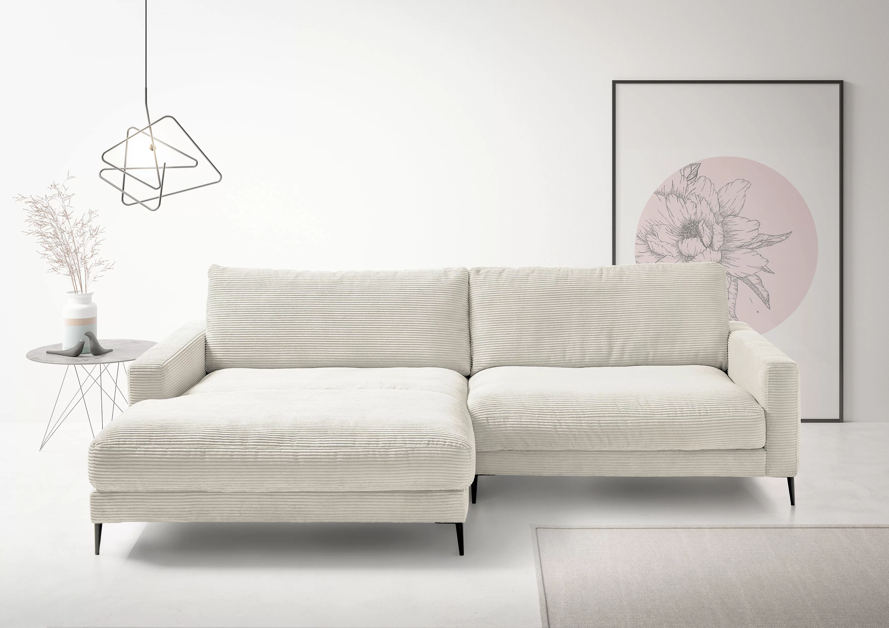 INOSIGN Ecksofa "Downtown, B/T/H: 272/190/84 cm L-Form", weicher Sitzkomfor günstig online kaufen