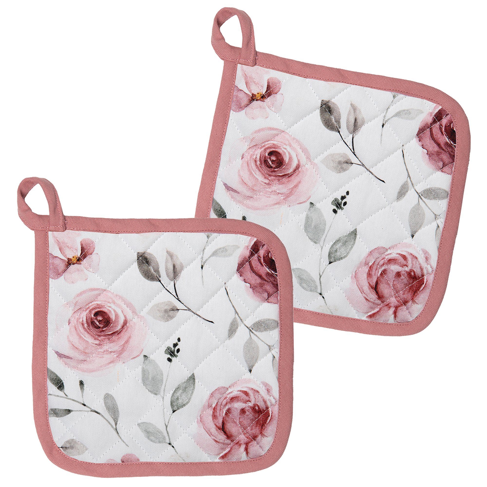 Clayre & Eef Topflappen Rustic Rose, günstig online kaufen
