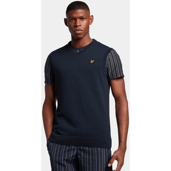 Lyle & Scott  Pullover KN1613V V NECK VEST-Z271 DARK NAVY günstig online kaufen