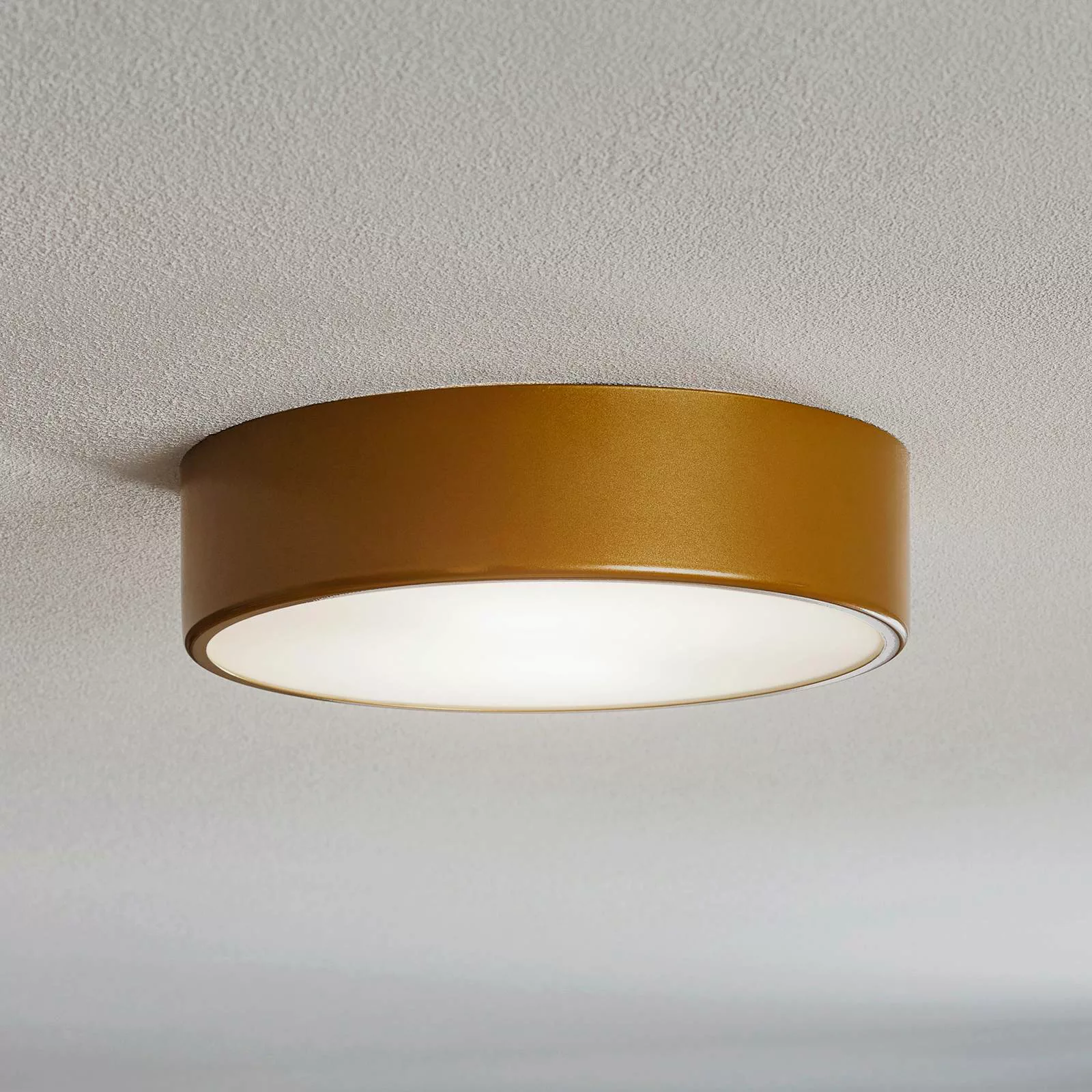 Deckenlampe Cleo 300, gold, Sensor, IP20, Ø 30 cm, Metall günstig online kaufen