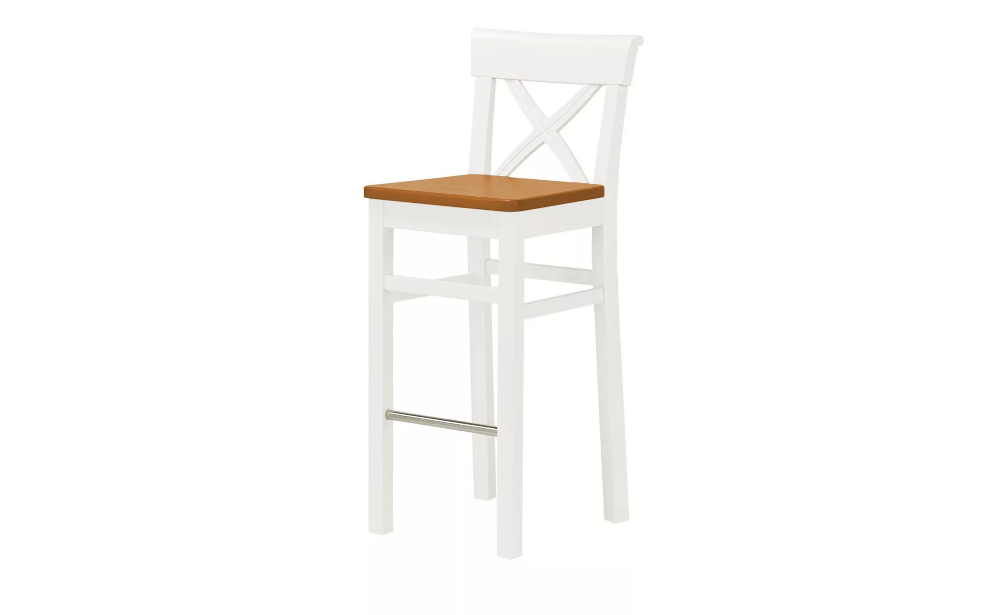 maison bleue Barstuhl  Florian ¦ weiß ¦ Maße (cm): B: 43,5 H: 106 T: 44.0 P günstig online kaufen