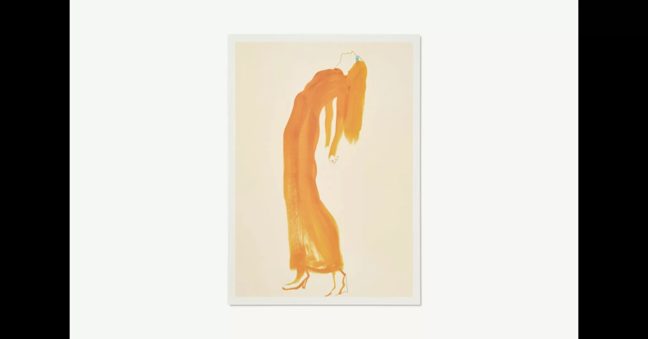 Paper Collective Saffron Dress Kunstdruck von Amelie Hegardt (50 x 70 cm) - günstig online kaufen