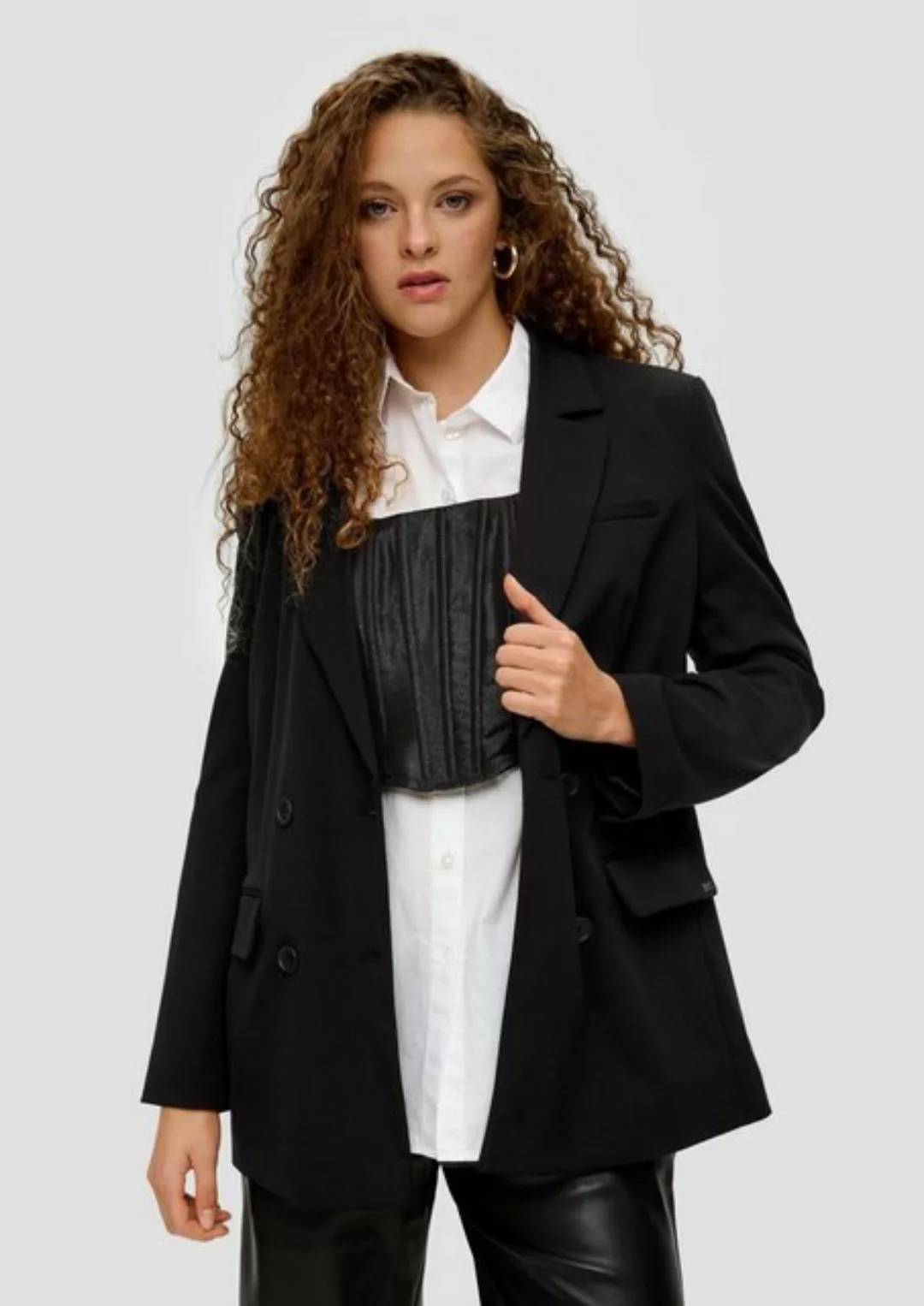 QS Jackenblazer Blazer im Oversized-Design günstig online kaufen