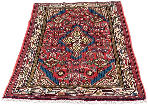 morgenland Wollteppich »Hosseinabad Medaillon Rosso 120 x 80 cm«, rechtecki günstig online kaufen