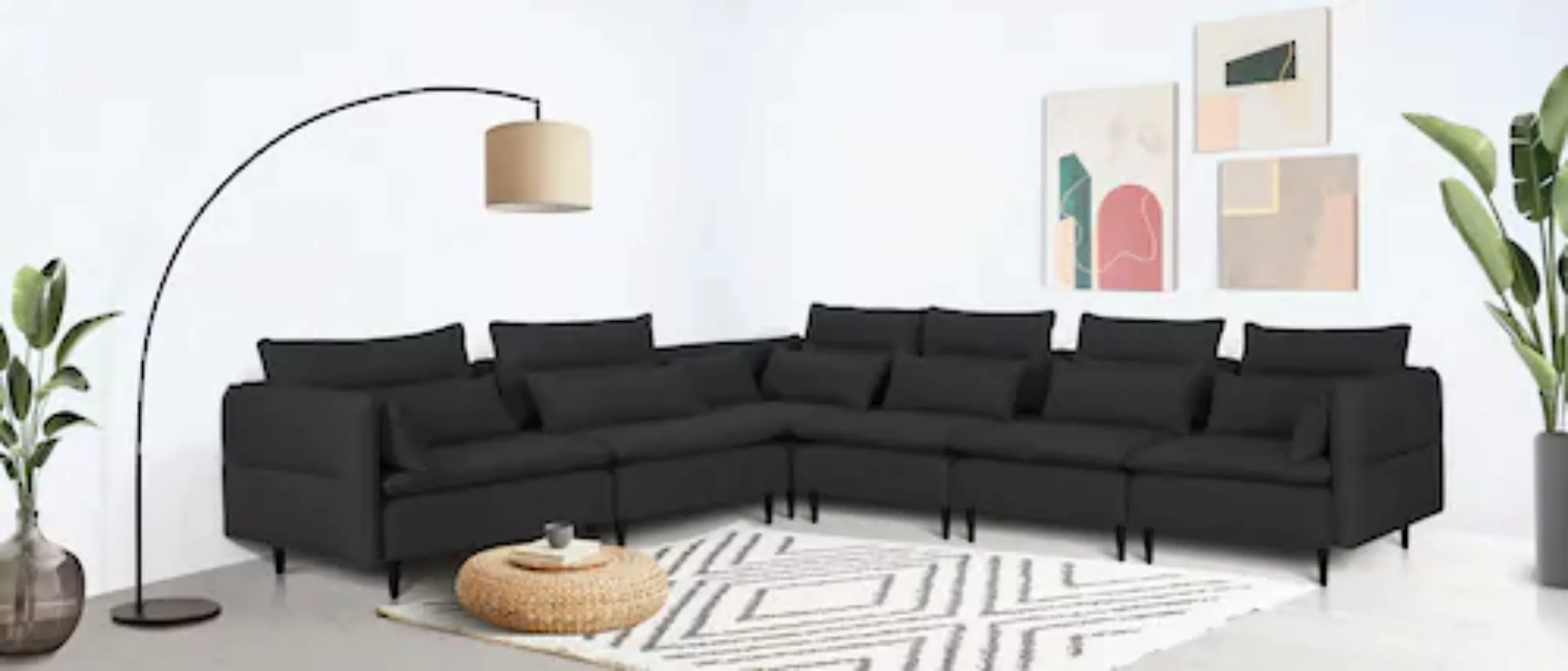 andas Ecksofa »ALVIK L-Form«, zusammengesetzt aus Modulen, erweiterbar mit günstig online kaufen