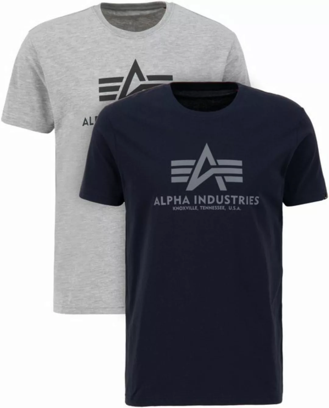 Alpha Industries Rundhalsshirt Basic T 2 Pack (Set, 2-tlg) günstig online kaufen