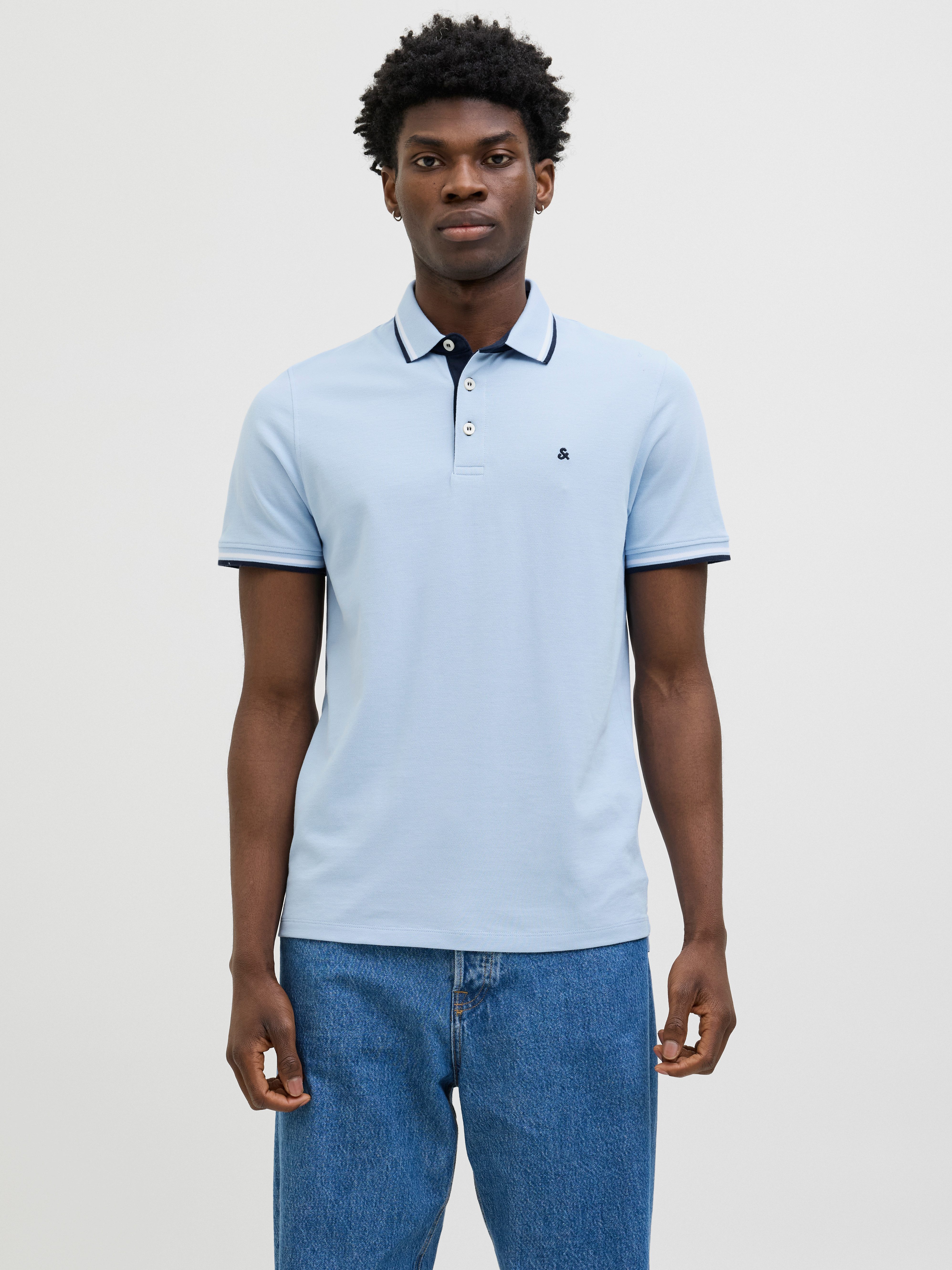 Jack & Jones Poloshirt "JJEPAULOS POLO SS NOOS", mit Logo Stickerei günstig online kaufen
