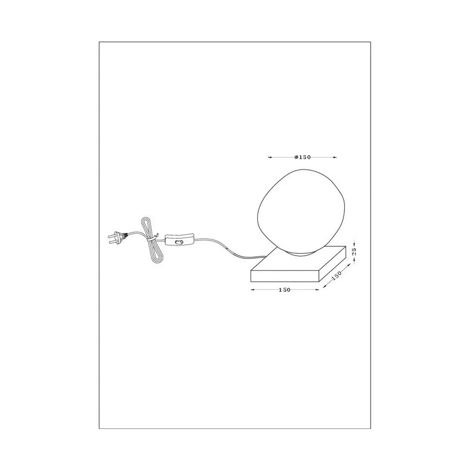 Tischleuchte Canopus, grün, Ø 15 cm, Glas, 1 x E14 günstig online kaufen