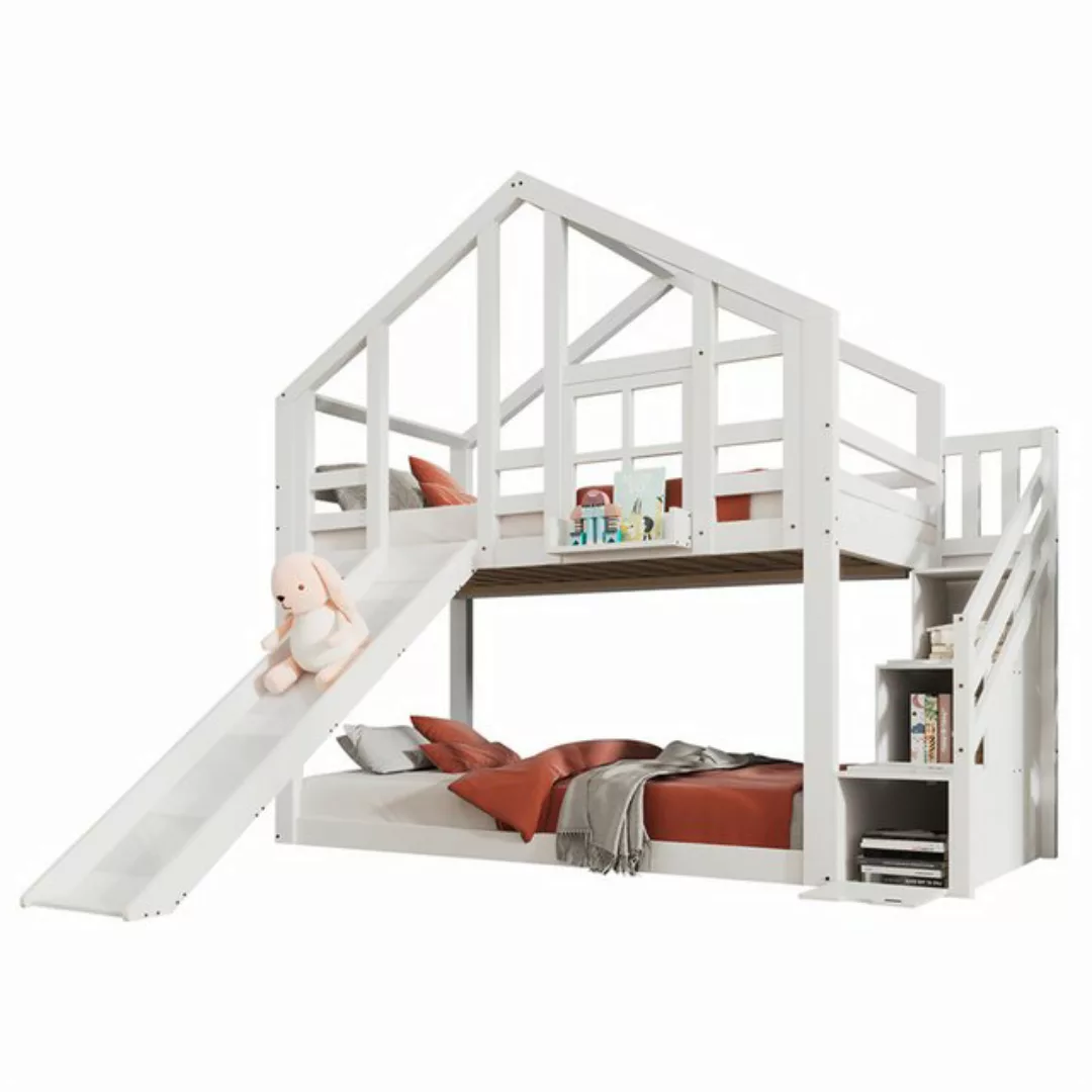 XDeer Etagenbett Kinderbett Hausbett Baumhaus mit Schublade und Rausfallsch günstig online kaufen