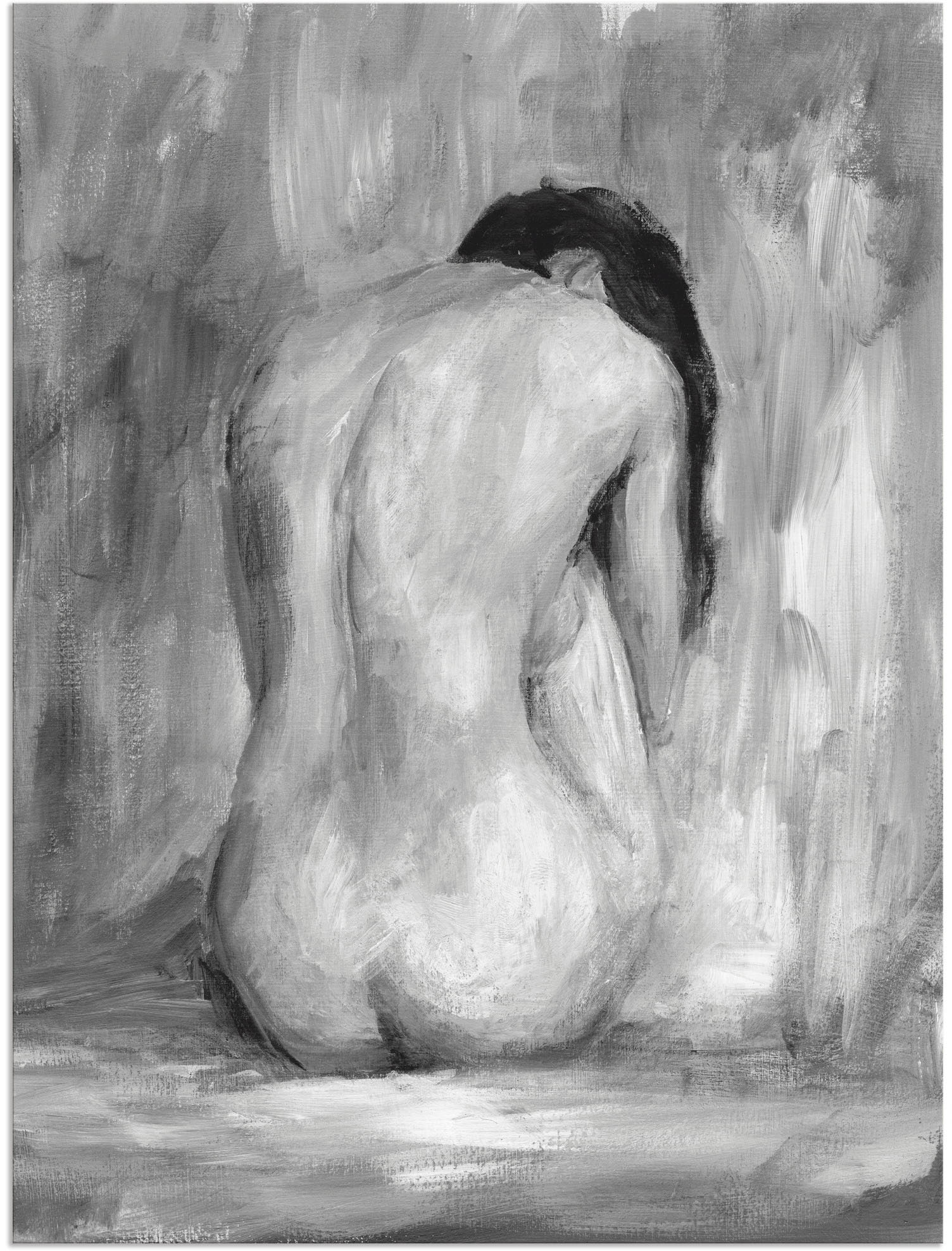 Artland Wandbild "Figur in schwarz & weiß II", Frau, (1 St.), als Alubild, günstig online kaufen