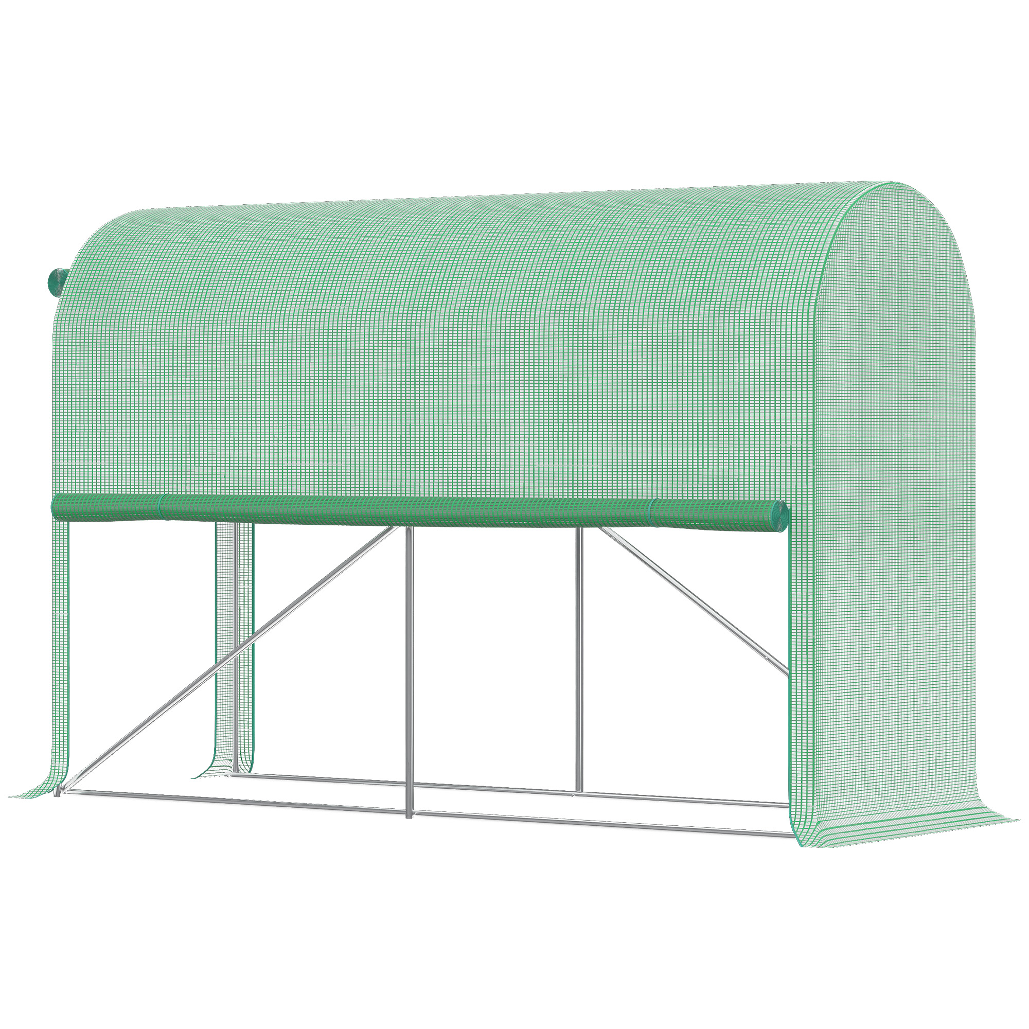 Outsunny Gewächshaus PE, Balkongewächshaus, verstärkte Plane 140 g/m², pulv günstig online kaufen