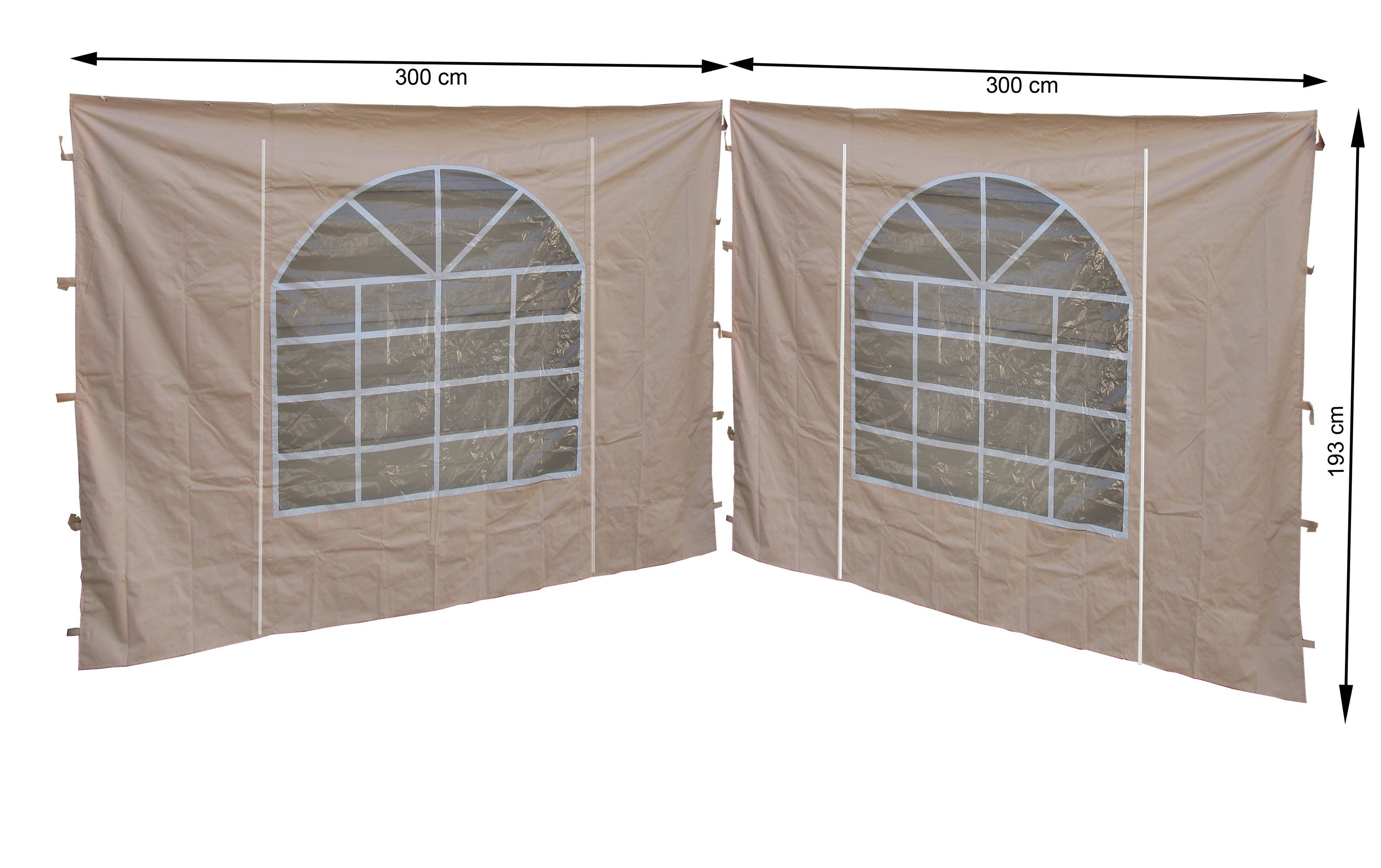 Quick Star Pavillonseitenteil 2 Seitenteile 300x193cm günstig online kaufen