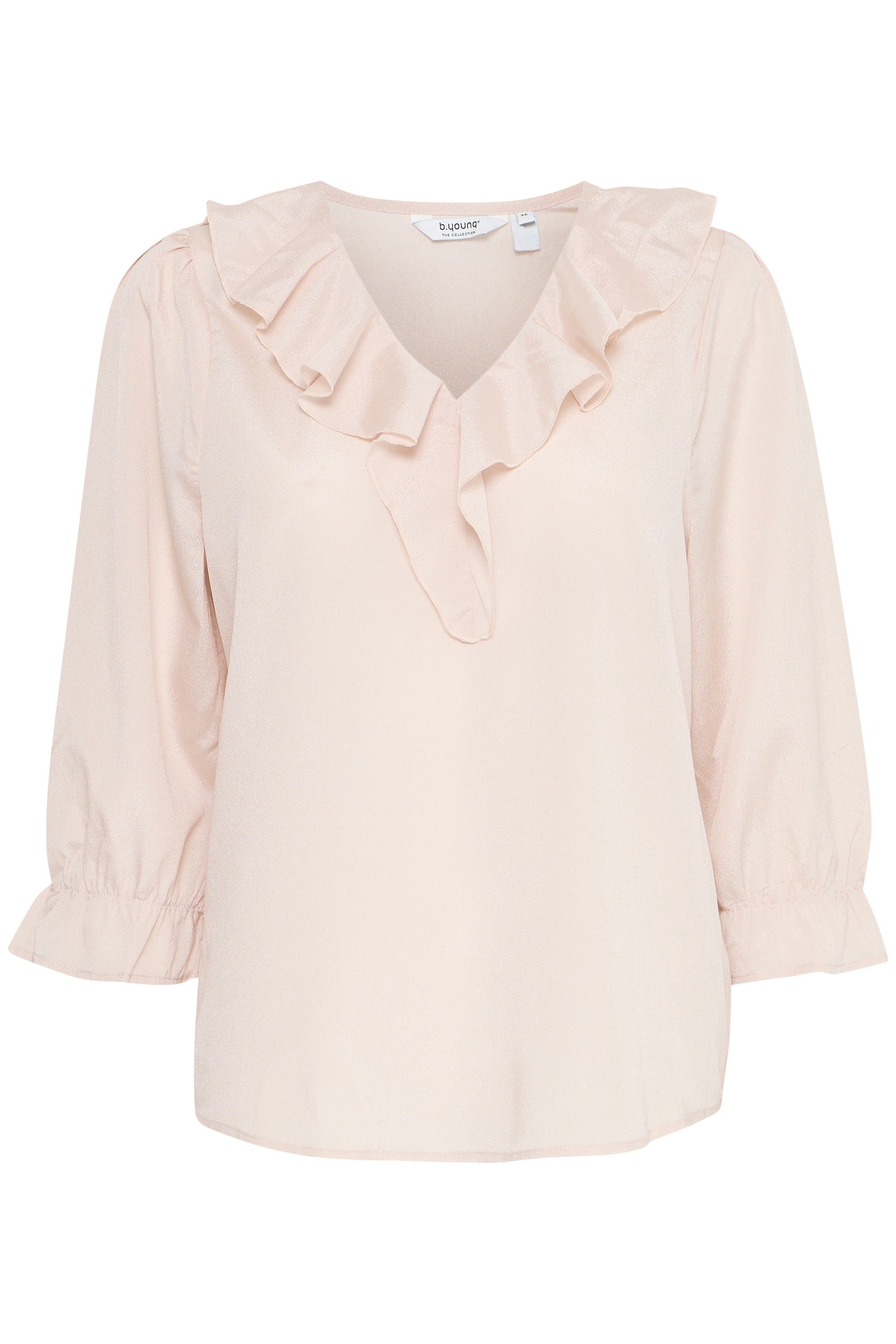 b.young Kurzarmbluse BYHANIKO SS FRILL BLOUSE Modische Bluse mit Rüsschen günstig online kaufen