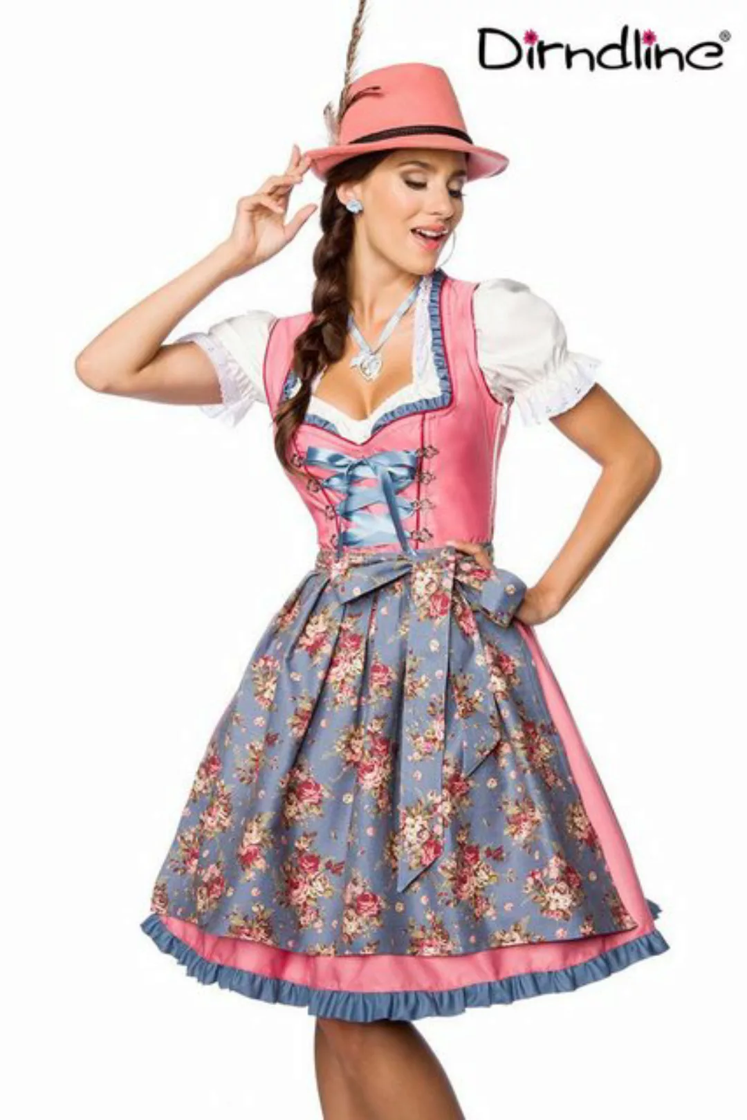 Dirndline Dirndl Dirndl Kleid Oktoberfest Tracht Wiesn Wasn Trachtenmode Vo günstig online kaufen